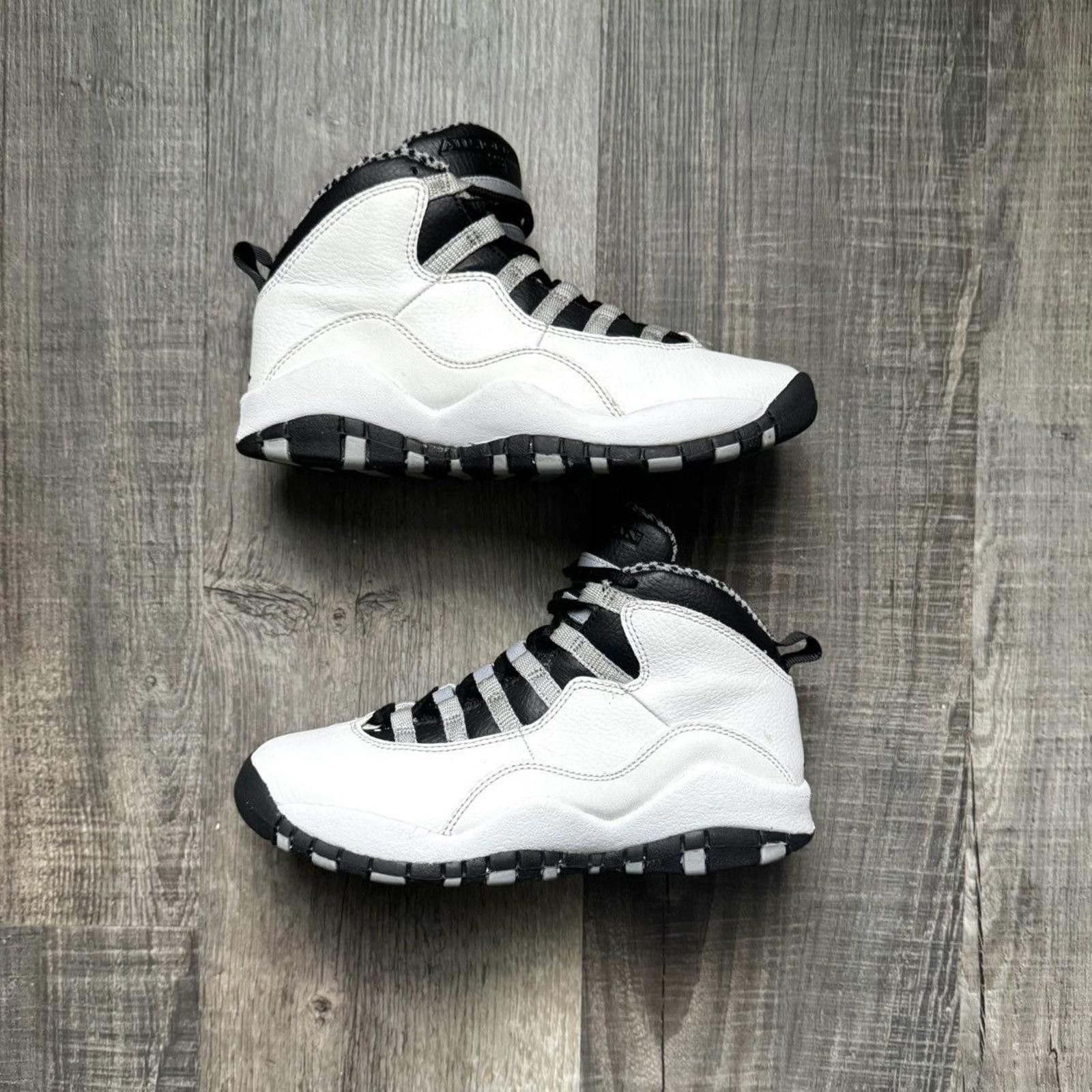 Nike NIKE • JORDAN 10 Retro GS "2013 Steel" (4M) Size US 5 / EU 37 - 2 Thumbnail
