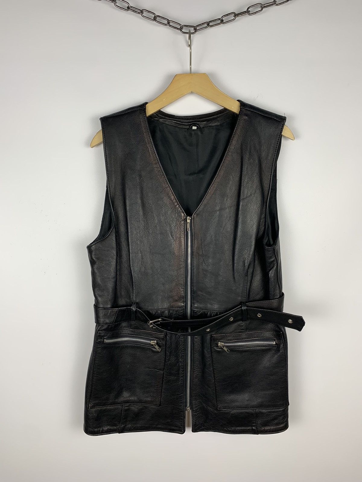 Cowboy Equipment Vintage Leather Cowboy Multi Zip Jacket Avant Garde Size 14 Size XL / US 12-14 / IT 48-50 - 1 Thumbnail