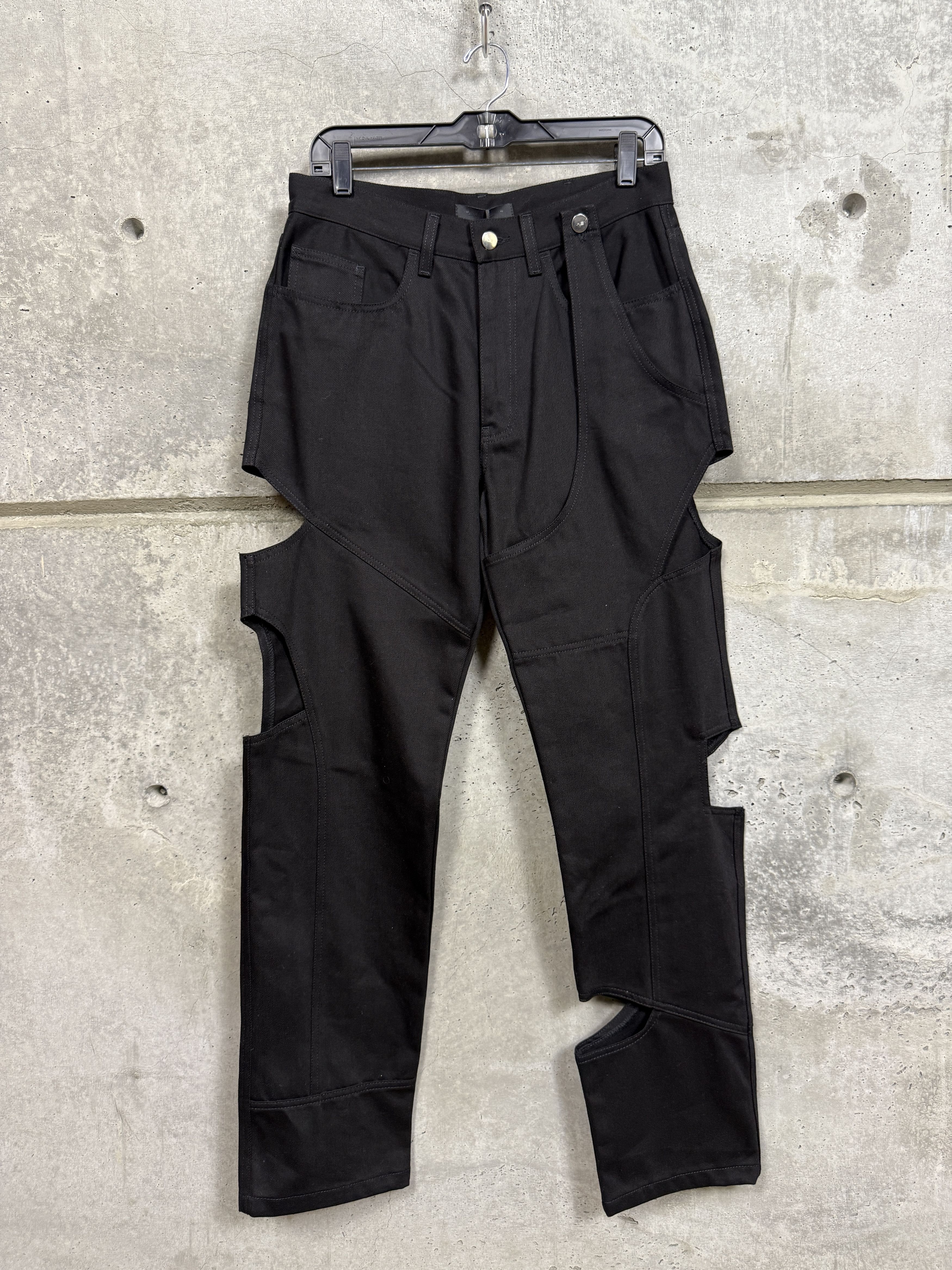Heliot Emil $335 Heliot Emil Black Cut-Out Jeans Size 27" / US 4 / IT 40 - 1 Thumbnail