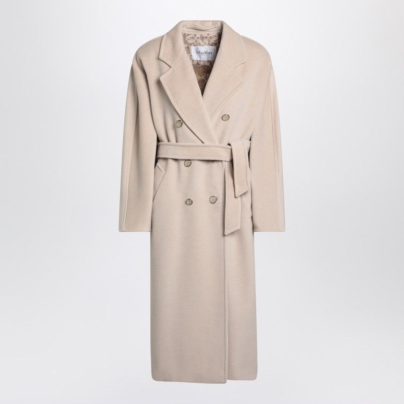 ジャケット MAX MARA DOUBLE-BREASTED CASHMERE JACKET IN DOVE COLOR Max Mara Double-breasted cashmere jacket in dove color