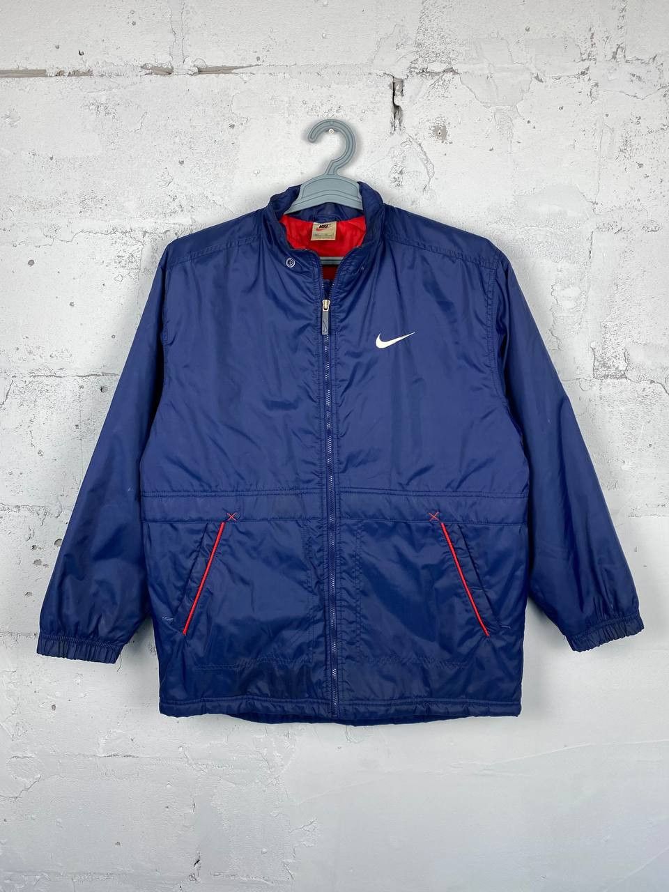 Nike × Vintage Vintage Nike Jacket Big Swoosh Embroidered Logo Size US M / EU 48-50 / 2 - 2 Thumbnail