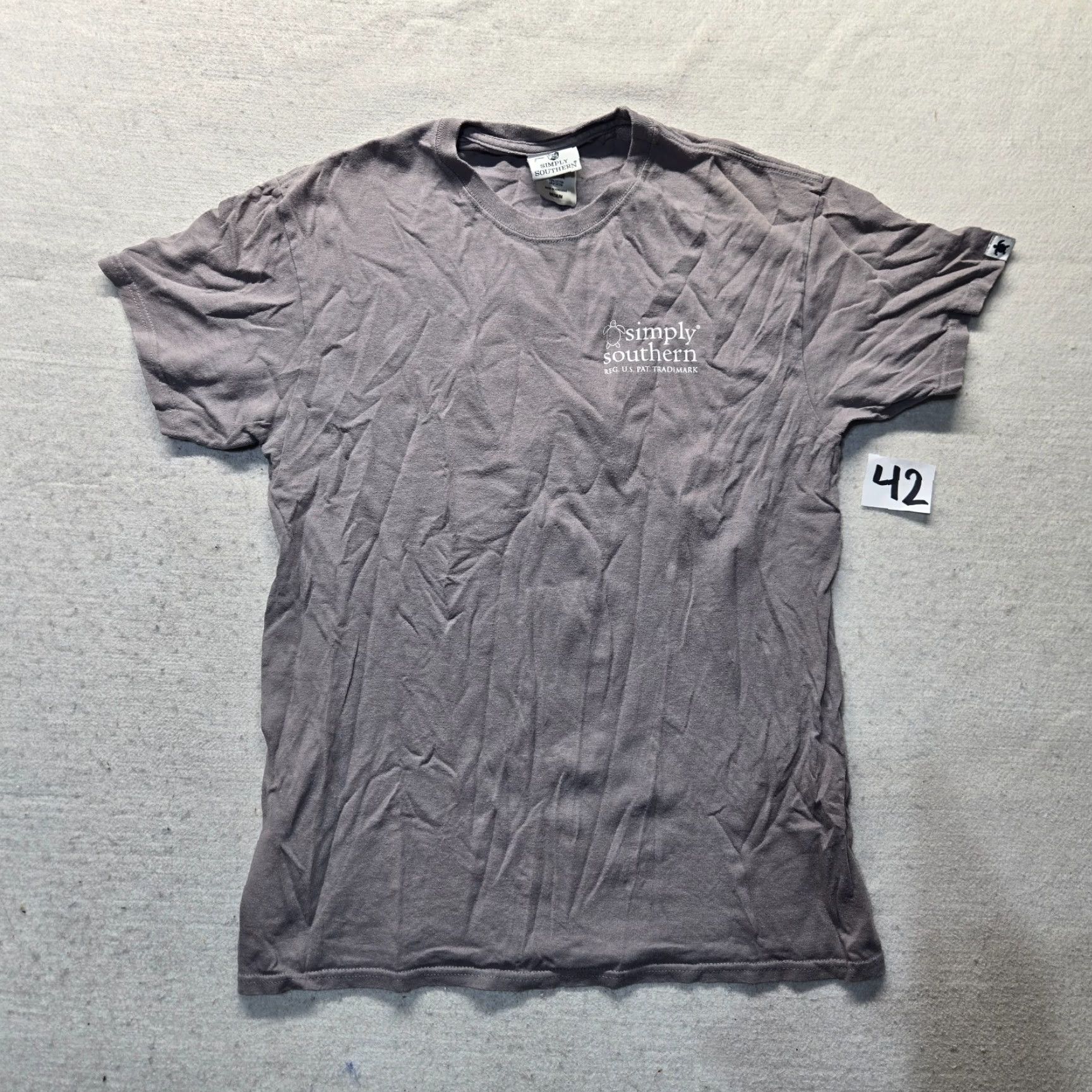 Vintage Simply Southern Gray Crab T-Shirt Short Sleeve Adult Women M Medium Size M / US 6-8 / IT 42-44 - 2 Thumbnail