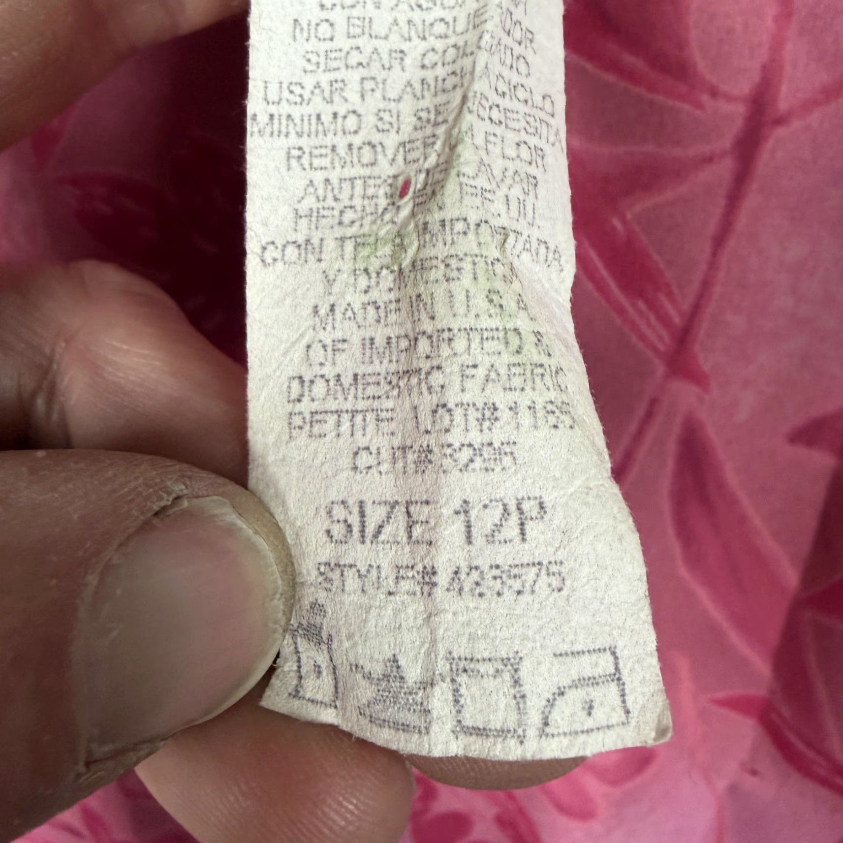 Pinko VINTAGE Helen Blake Dress 12P Pink Floral Chiffon Shift Knee Length 90s Retro Cottagecore Womens Size XL / US 12-14 / IT 48-50 - 5 Thumbnail