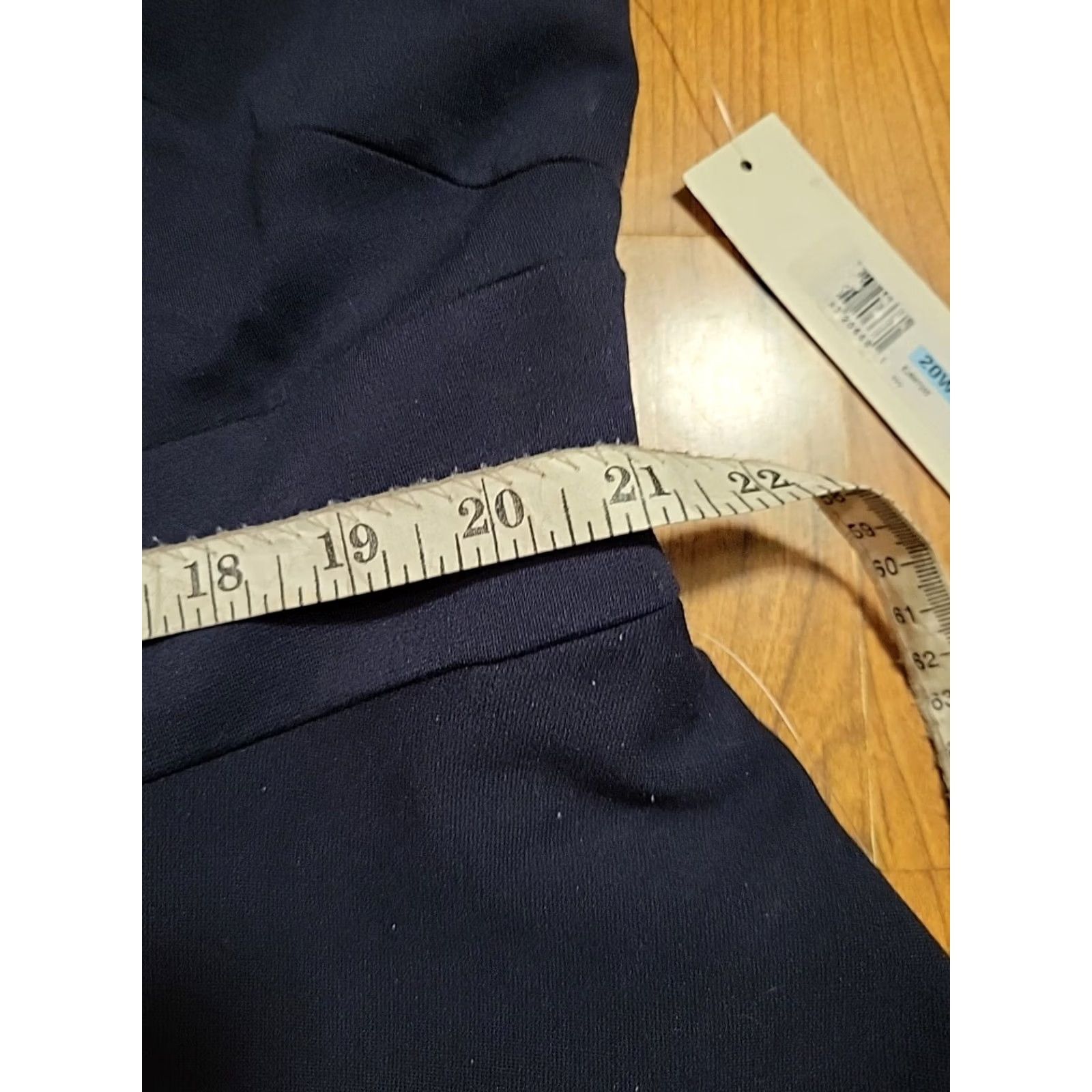 Vintage Eliza J Slip Dress Navy Blue 20W Knee Length Lined Plus Size Women Sleeveless Round Neck Party/Cocktail Casual Formal NWT MSRP 159 Size 3XL / US 20-22 - 7 Thumbnail