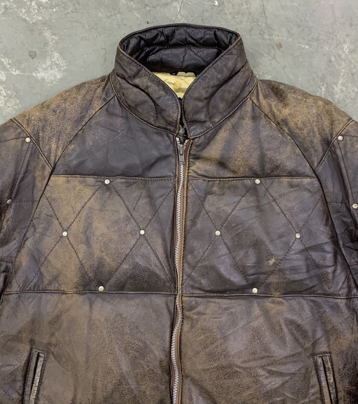 Playboy Vintage Playboy leather puffer jacket Size US L / EU 52-54 / 3 - 2 Thumbnail
