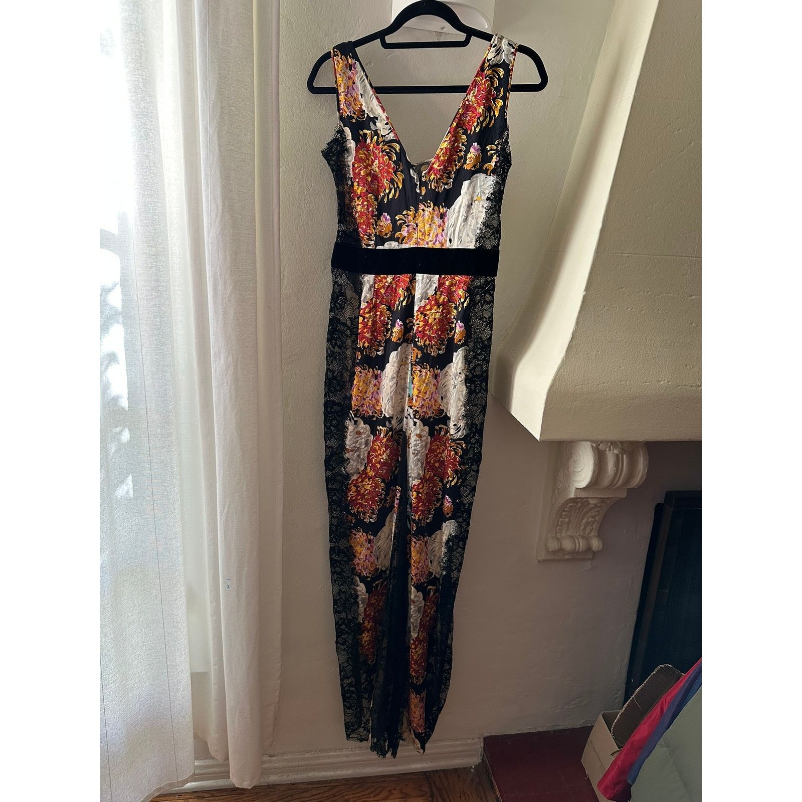 Dolce & Gabbana Dolce & Gabbana Floral Print Red and Gold Lace Gown Size M / US 6-8 / IT 42-44 - 5 Thumbnail