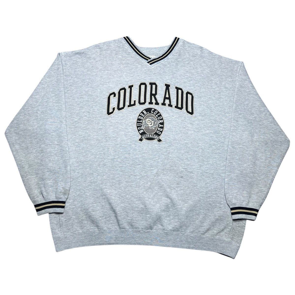 NCAA 90s NCAA Colorado Buffaloes Lee Sport Embroidered Sweatshirt Size US XXL / EU 58 / 5 - 1 Thumbnail
