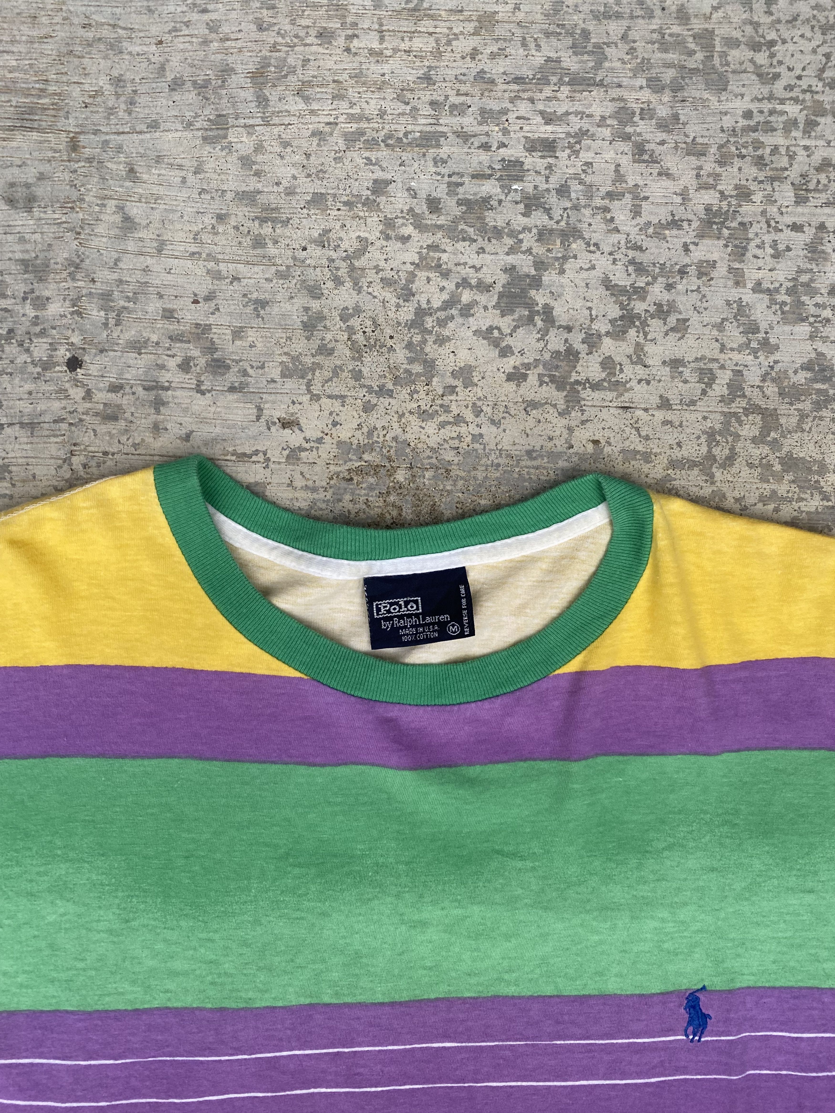 Polo Ralph Lauren ⚡️RARE⚡️ Vintage 90’s Polo Ralph Lauren striped tshirts Size US M / EU 48-50 / 2 - 3 Thumbnail
