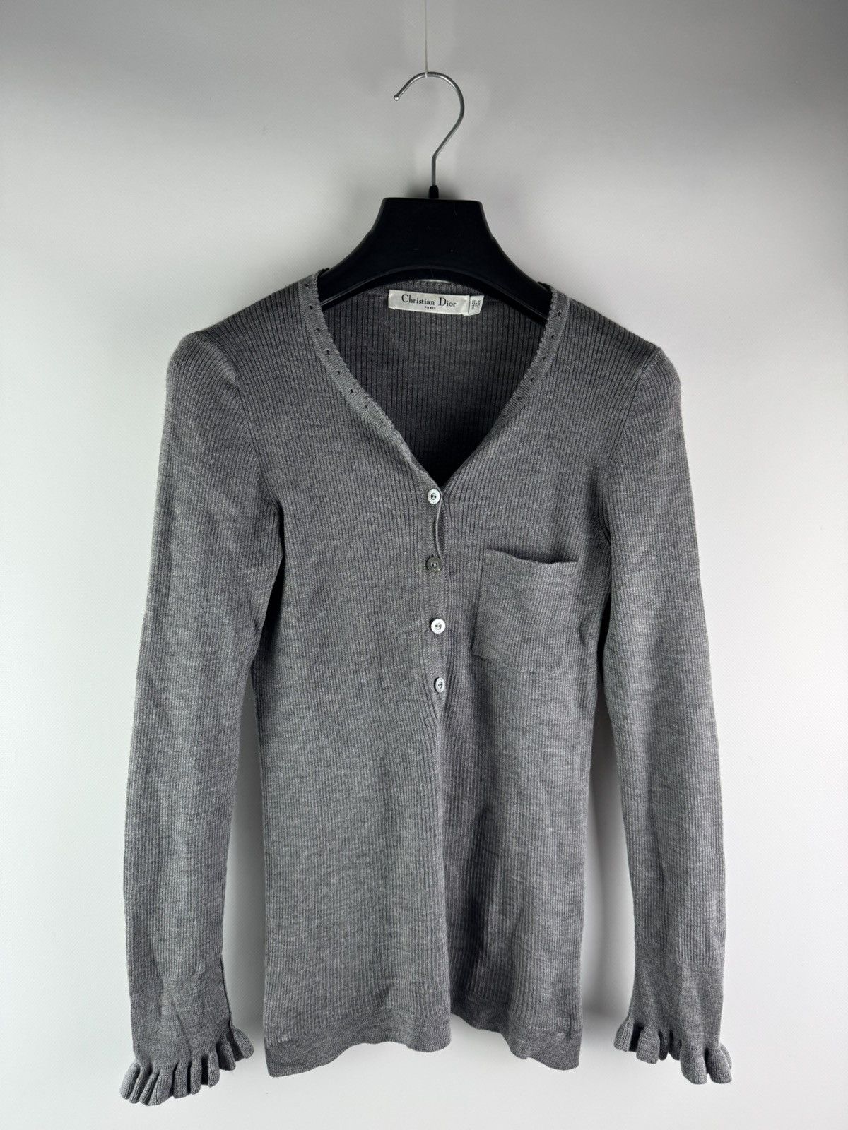 Dior Vintage Christian Dior Turtleneck / Cardigan Size S / US 4 / IT 40 - 1 Thumbnail