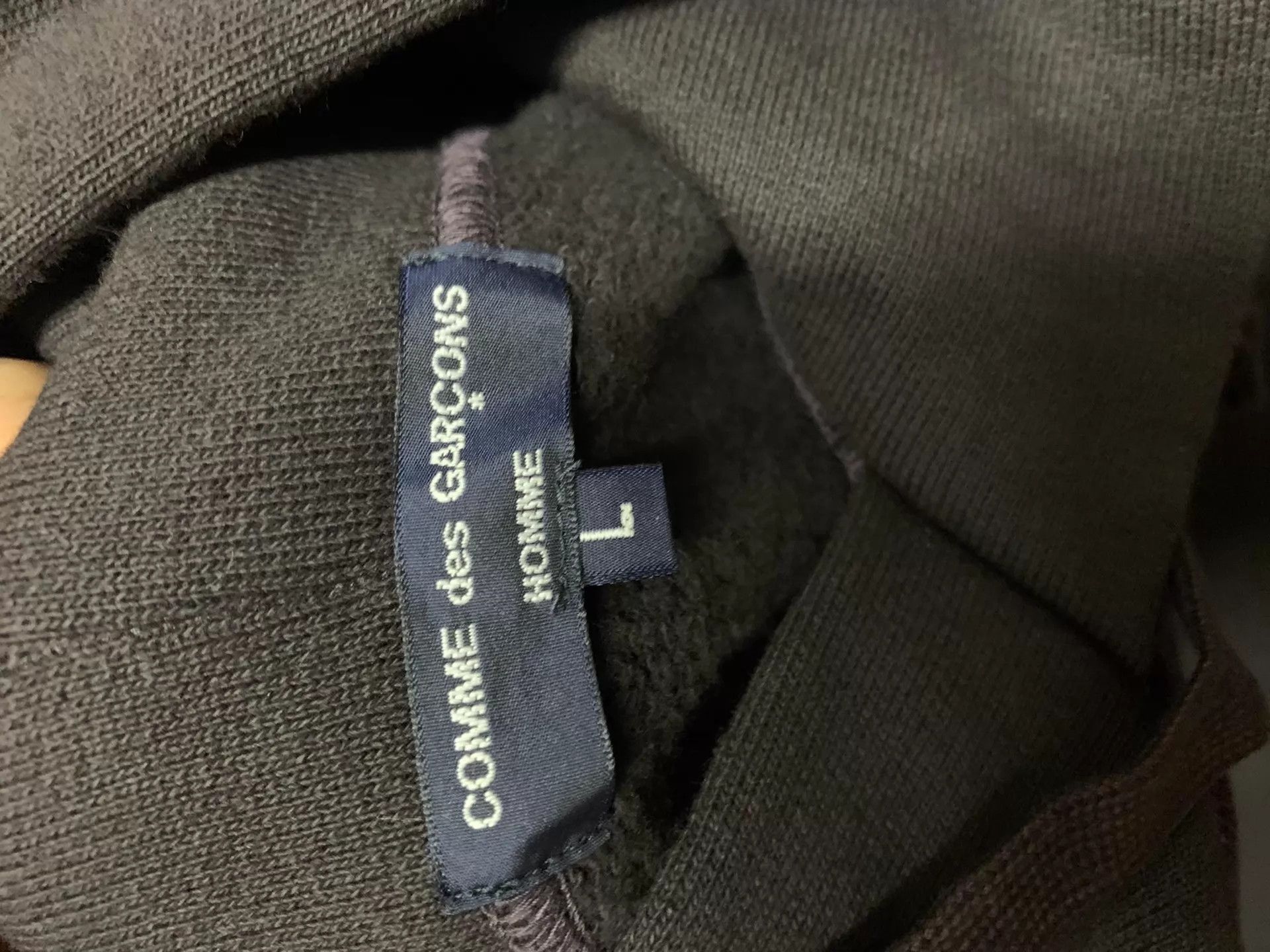 CDG by Comme des Garcons CDG HOMME Cotton Hooded Pullover Black Purple L Size US L / EU 52-54 / 3 - 2 Thumbnail