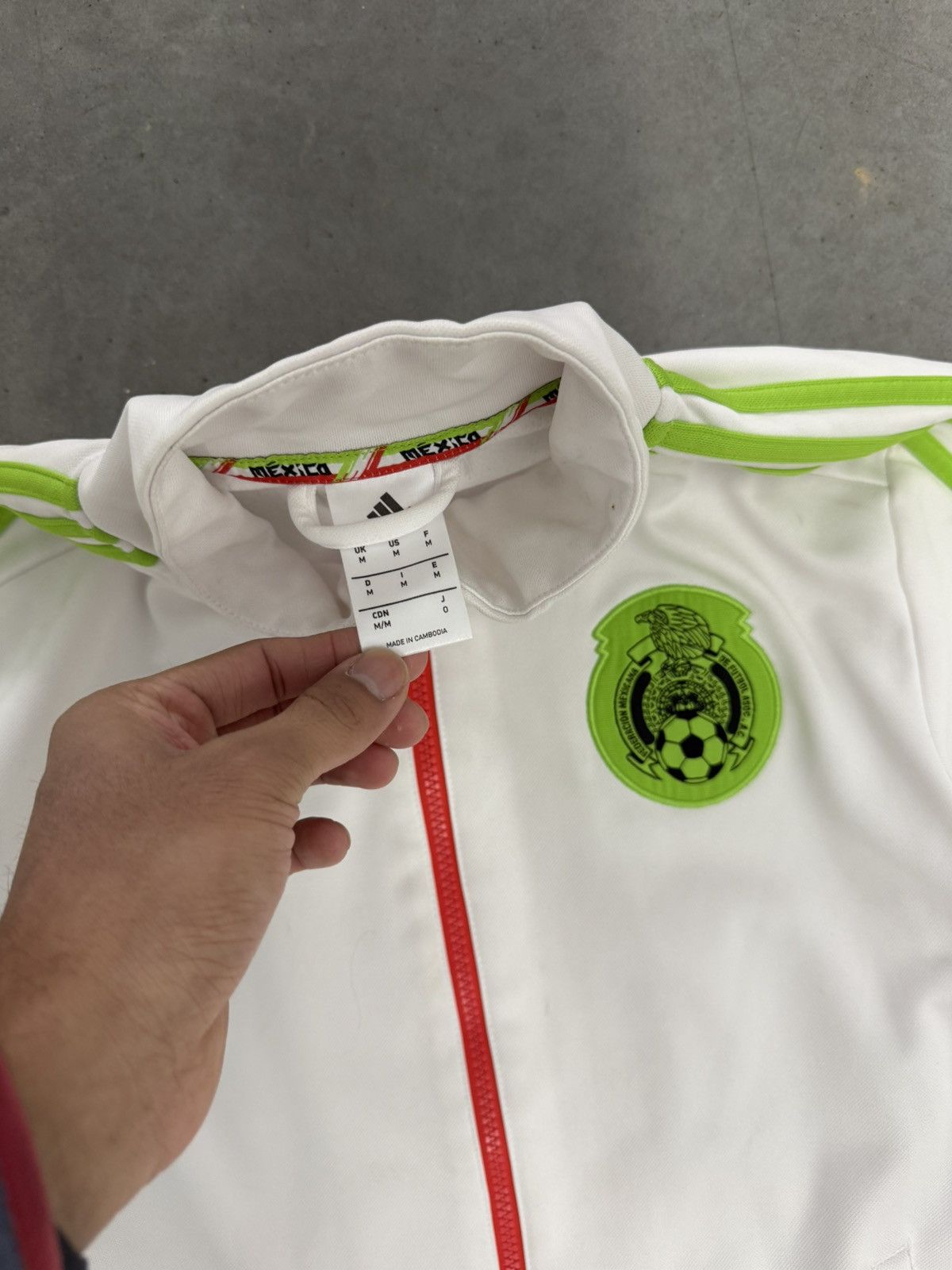 Adidas 2000s Mexico Adidas Soccer Track Jacket World Cup White Y2K Size US M / EU 48-50 / 2 - 3 Thumbnail