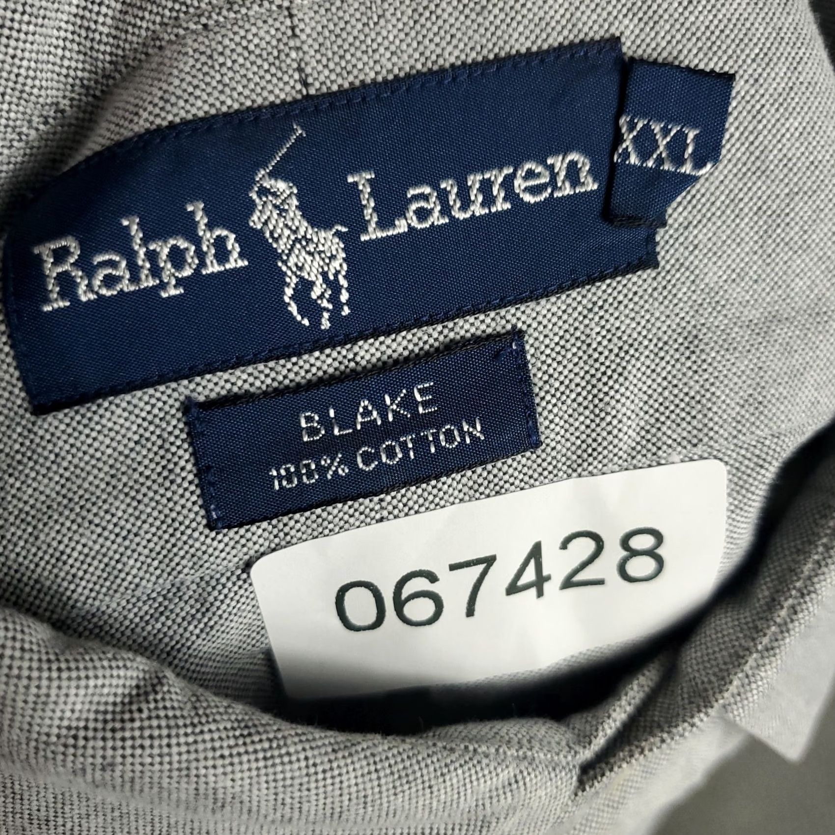 Ralph Lauren Ralph Lauren Shirt Mens 2XL Blue/Gray Dog Embroidered Button Up Long Sleeve Shirt Size US XXL / EU 58 / 5 - 8 Thumbnail