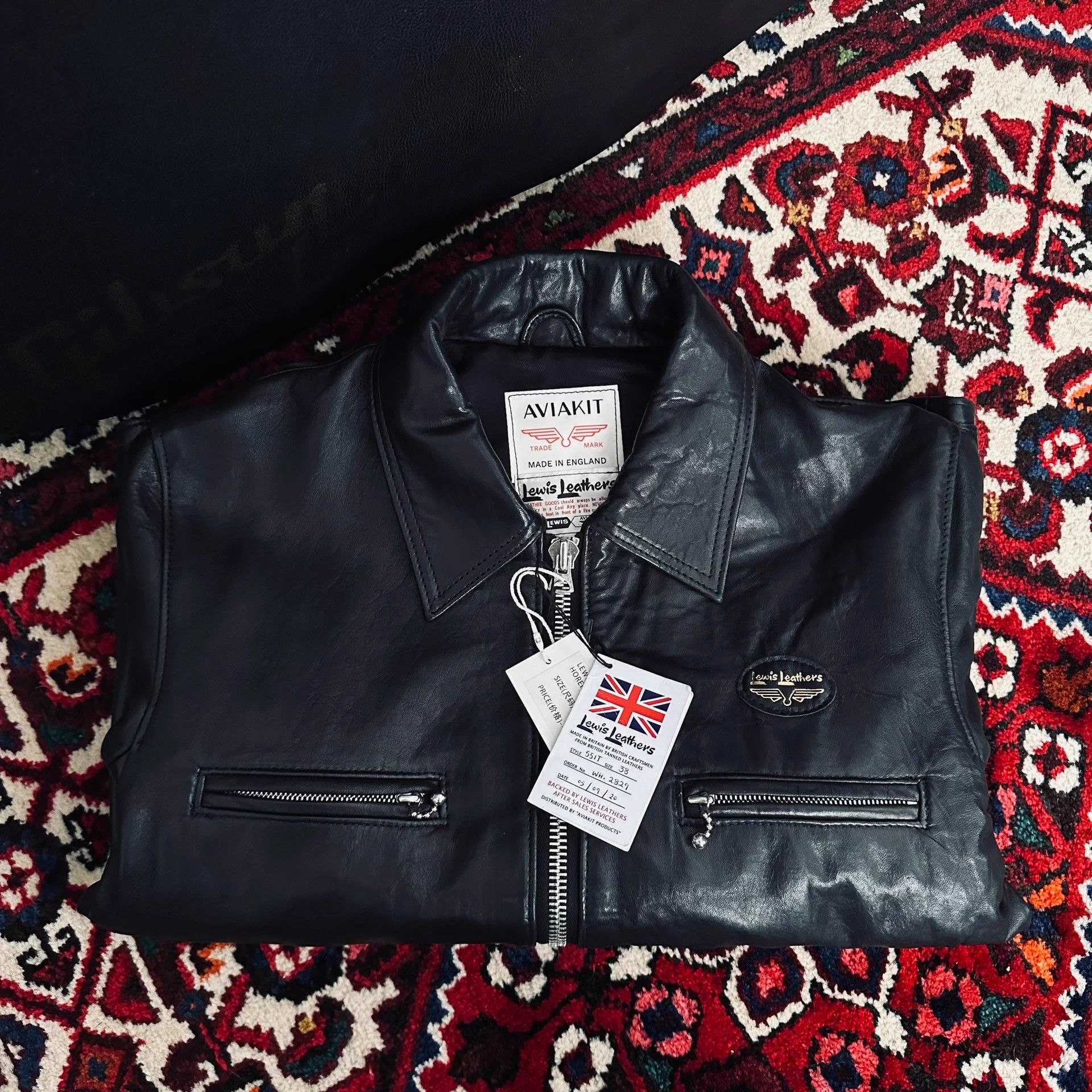 Lewis Leathers Lewis Leathers 551T Sheepskin Straight-38 New Leather Jacket Size US M / EU 48-50 / 2 - 7 Thumbnail
