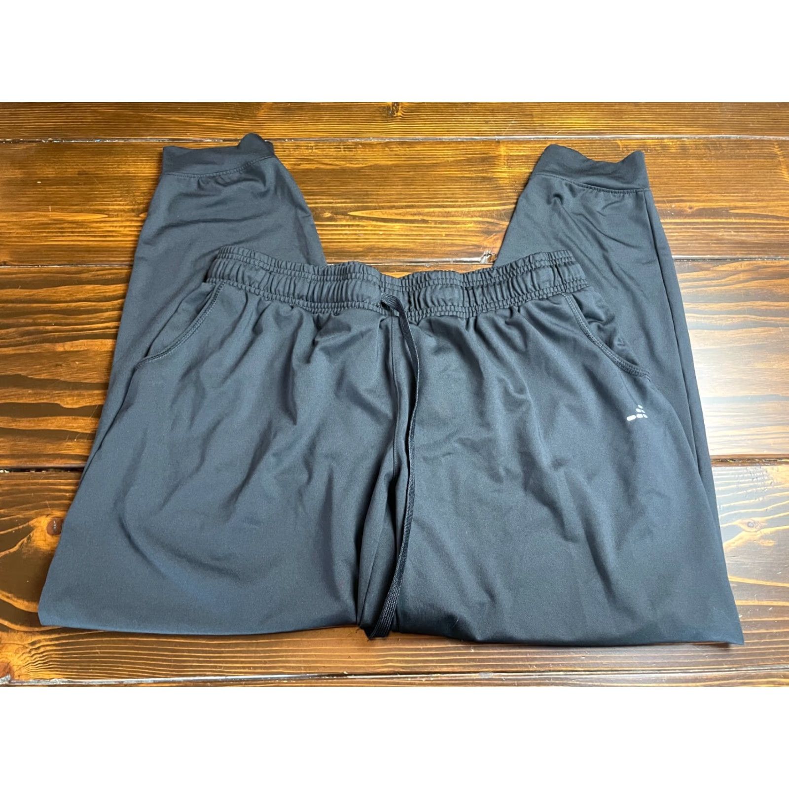 Vintage BCG Pants Jogging XL Men Black Activewear Drawstring Lounge Stretch 1977 Sports Size US 32 / EU 48 - 2 Thumbnail