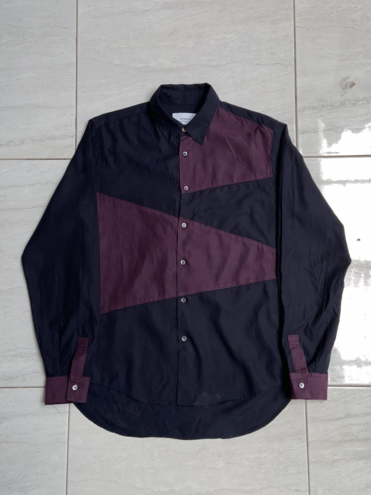 STUDIOUS STUDIOUS By Tokyo Navy Shirt Size 48L - 6 Thumbnail