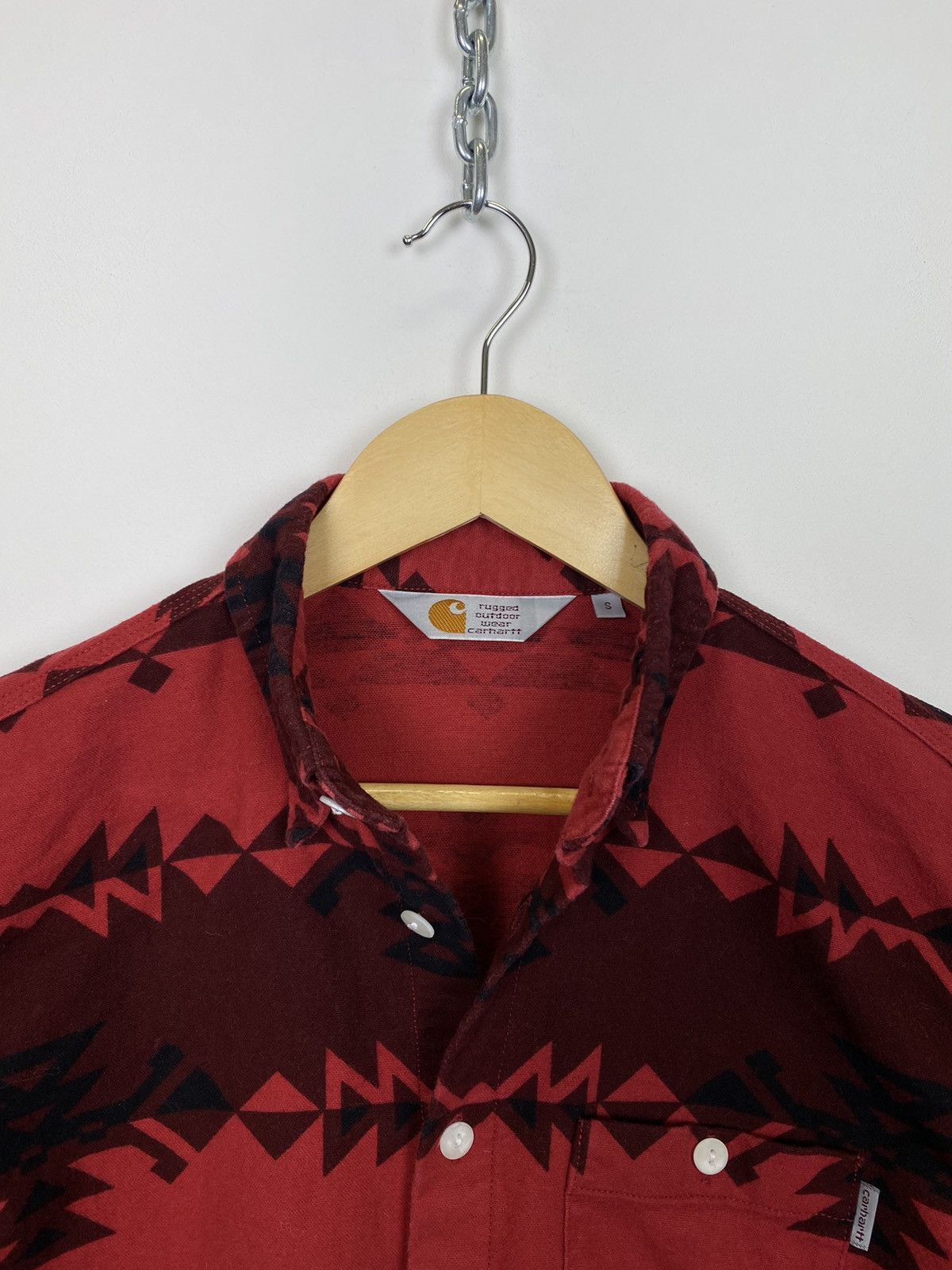 Carhartt Vintage Carhartt WIP Aztec Pattern Wilkins Shirt Buttons Up Size US S / EU 44-46 / 1 - 6 Thumbnail