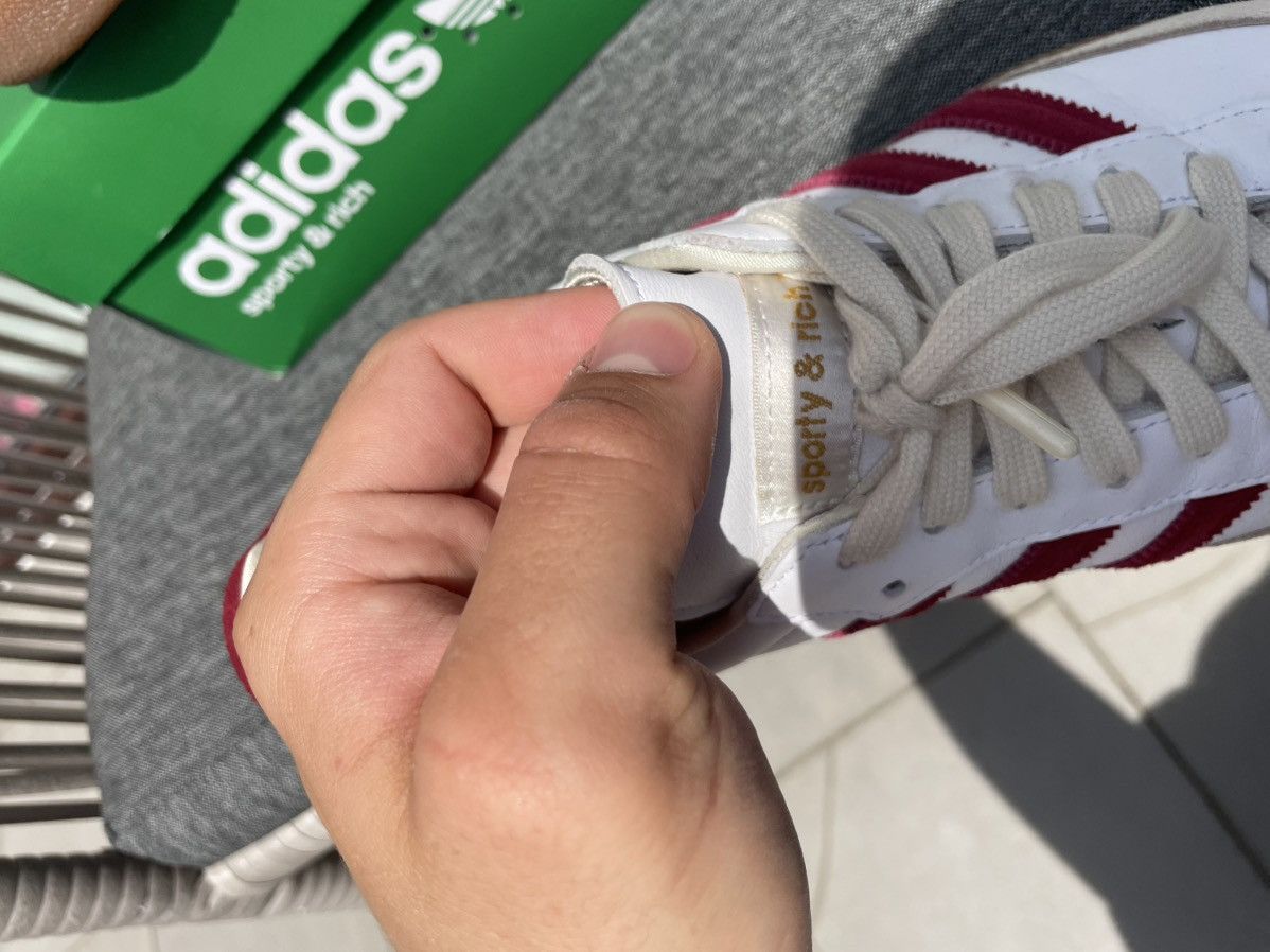Adidas × Sporty & Rich Vintage Retro Old Money Adidas Samba Burgundy Size US 11 / EU 44 - 16 Thumbnail
