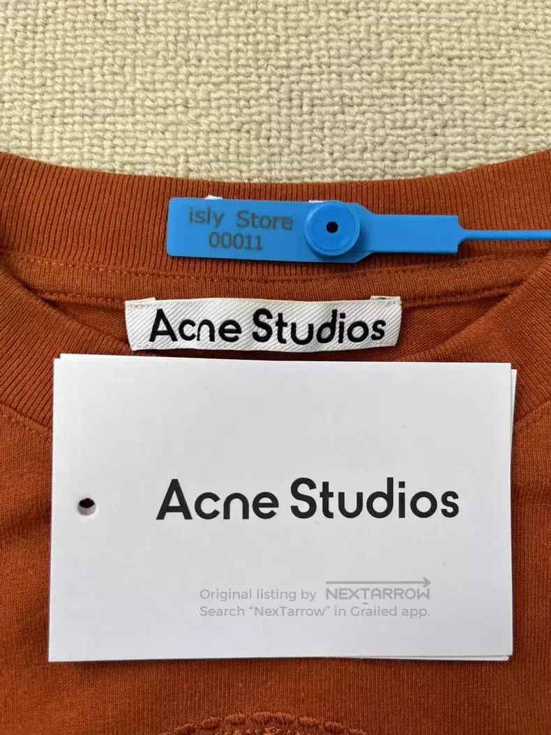 Acne Studios Acne Studios Logo Embroidered Short Sleeve T-Shirt, Orange Size US XS / EU 42 / 0 - 4 Thumbnail