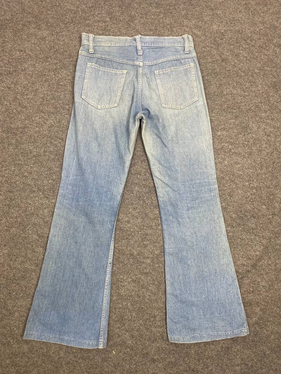 Japanese Brand vintage japanese brand bootcut flare denim nice design Size US 29 - 1 Thumbnail