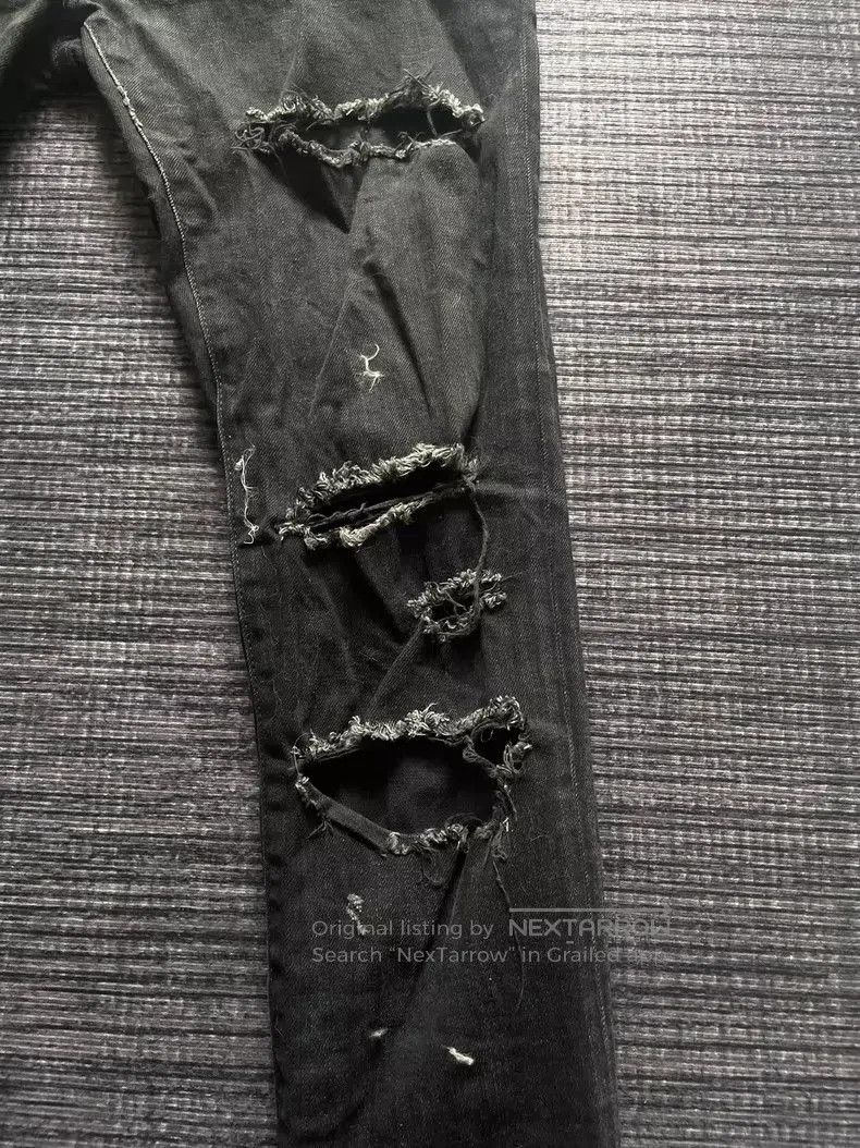 Saint Laurent Paris Saint Laurent Distressed Denim Jeans . Size US 31 - 2 Thumbnail
