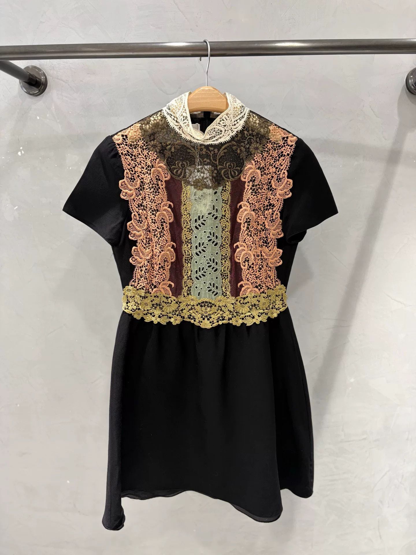 Valentino VALENTINO Black Lace Dress Size M / US 6-8 / IT 42-44 - 1 Thumbnail