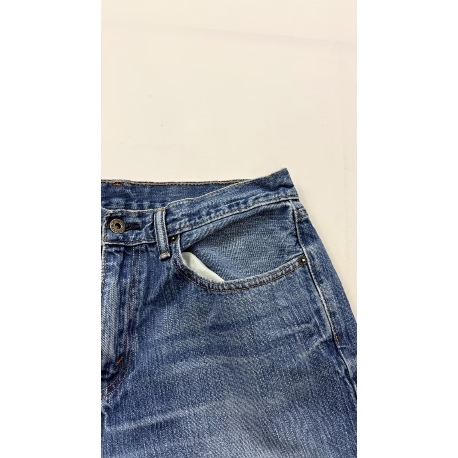 Levi's Levi's 559 Jeans Mens 32x30 Blue Relaxed Straight Distressed Medium Wash Denim Size US 32 / EU 48 - 6 Thumbnail