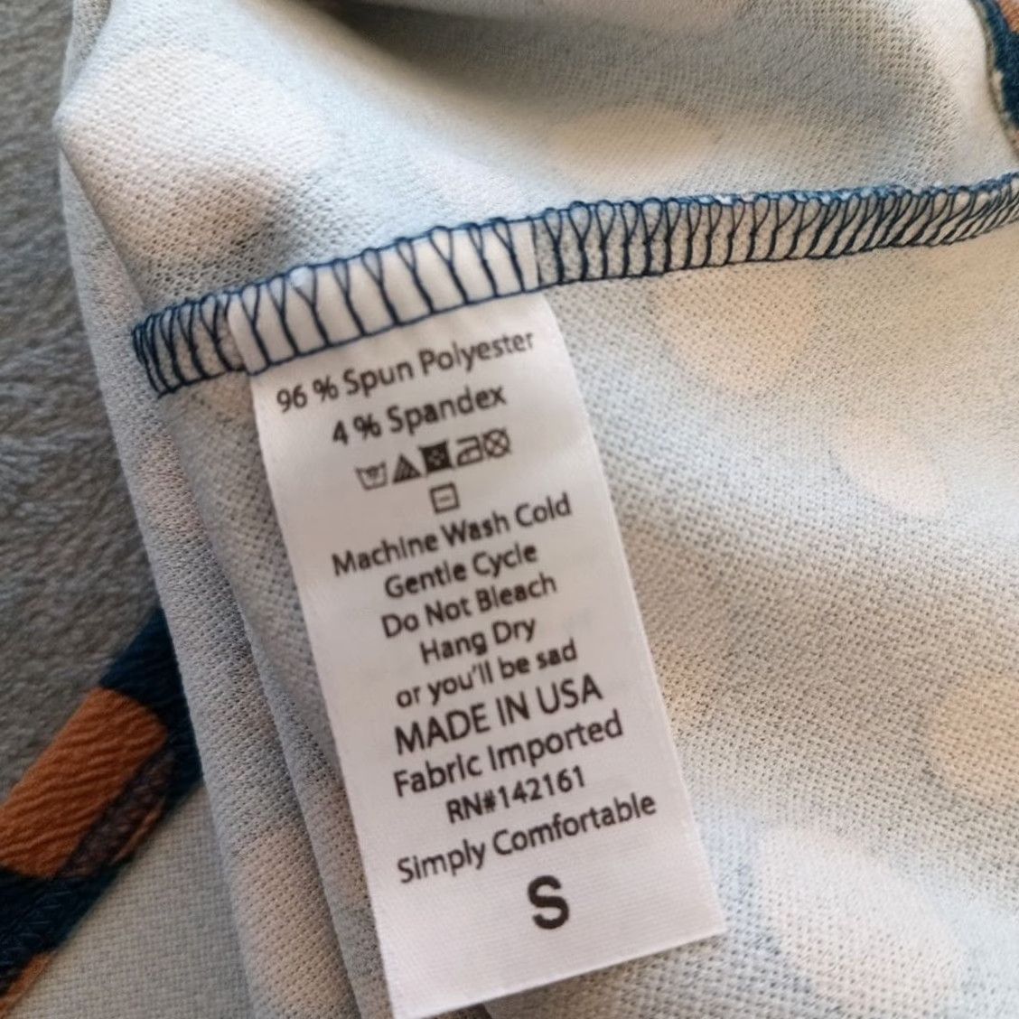 Vintage LuLaRoe Skirt Women S Knee Length Blue Polka Dot Pull On Pencil Stretch Knit Polyester Spandex Regular Modern Casual Size 28" / US 6 / IT 42 - 6 Thumbnail