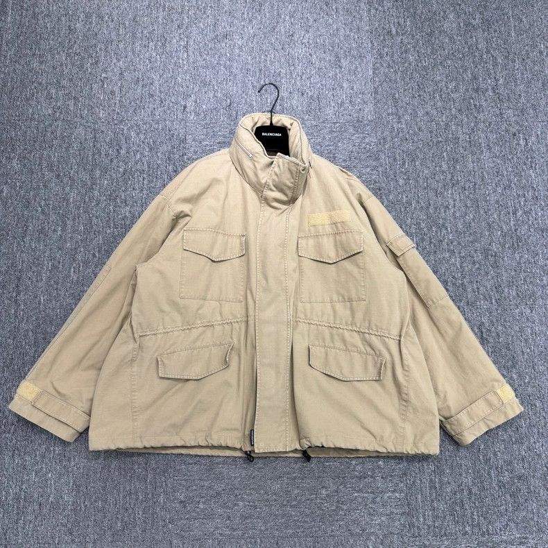 Balenciaga size 36 Khaki Cotton Jacket