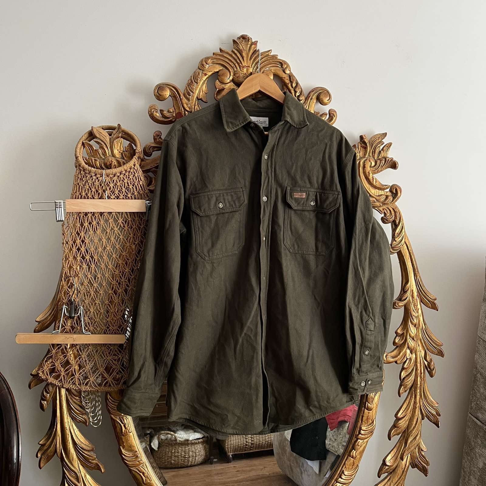 Carhartt × Vintage Vintage Carhartt Shadow Checked Double Pocket Sz L Size US L / EU 52-54 / 3 - 1 Thumbnail
