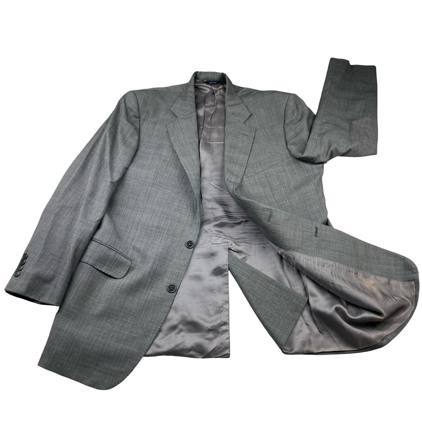 Brooks Brothers Brooks Brothers Men’s 100% Wool 2-Button Suit Gray Plaid • I Size 44L - 3 Thumbnail