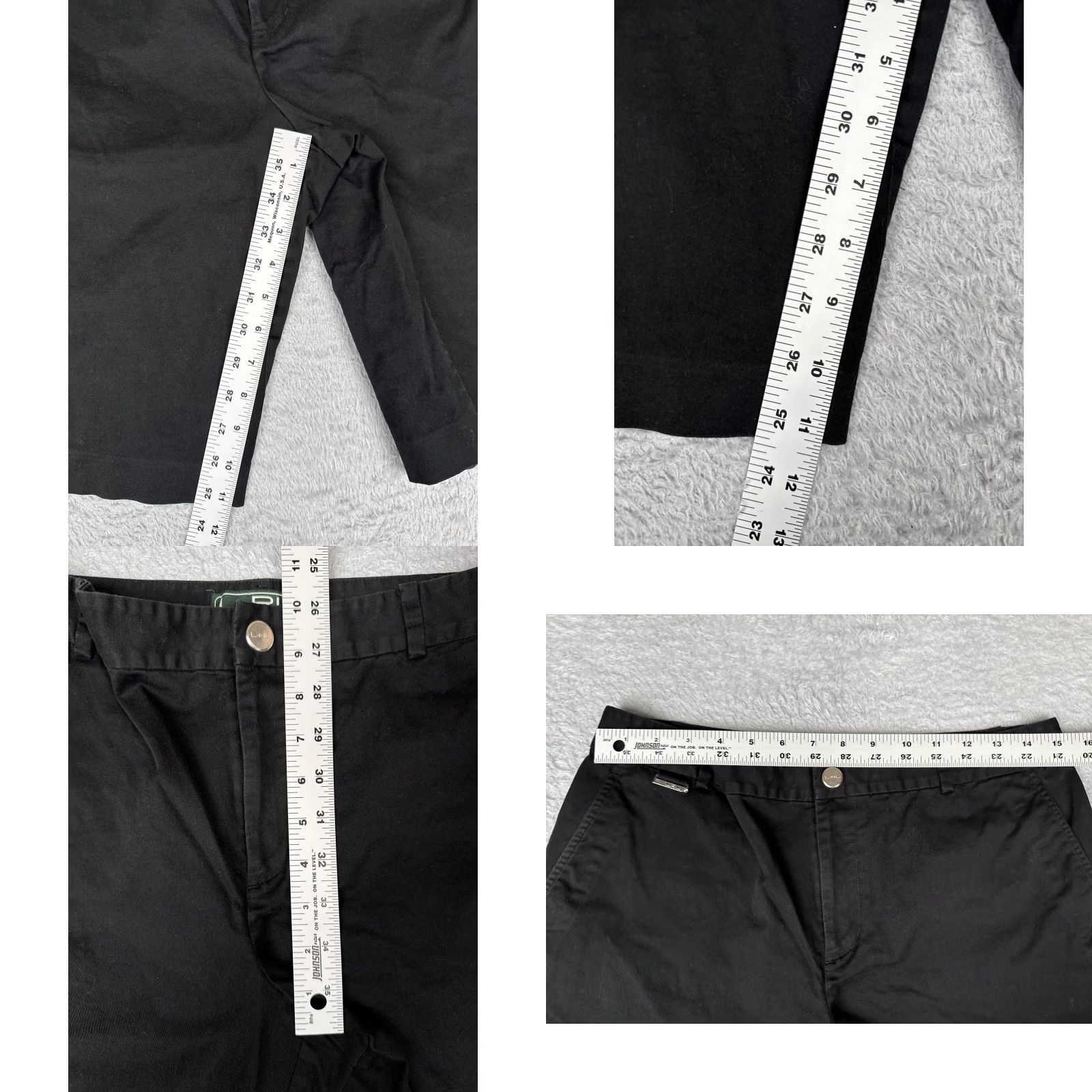 Ralph Lauren Lauren Ralph Lauren L-RL Shorts Womens Bermuda Black 10 Chino Stretch Casual Size 32" / US 10 / IT 46 - 8 Thumbnail
