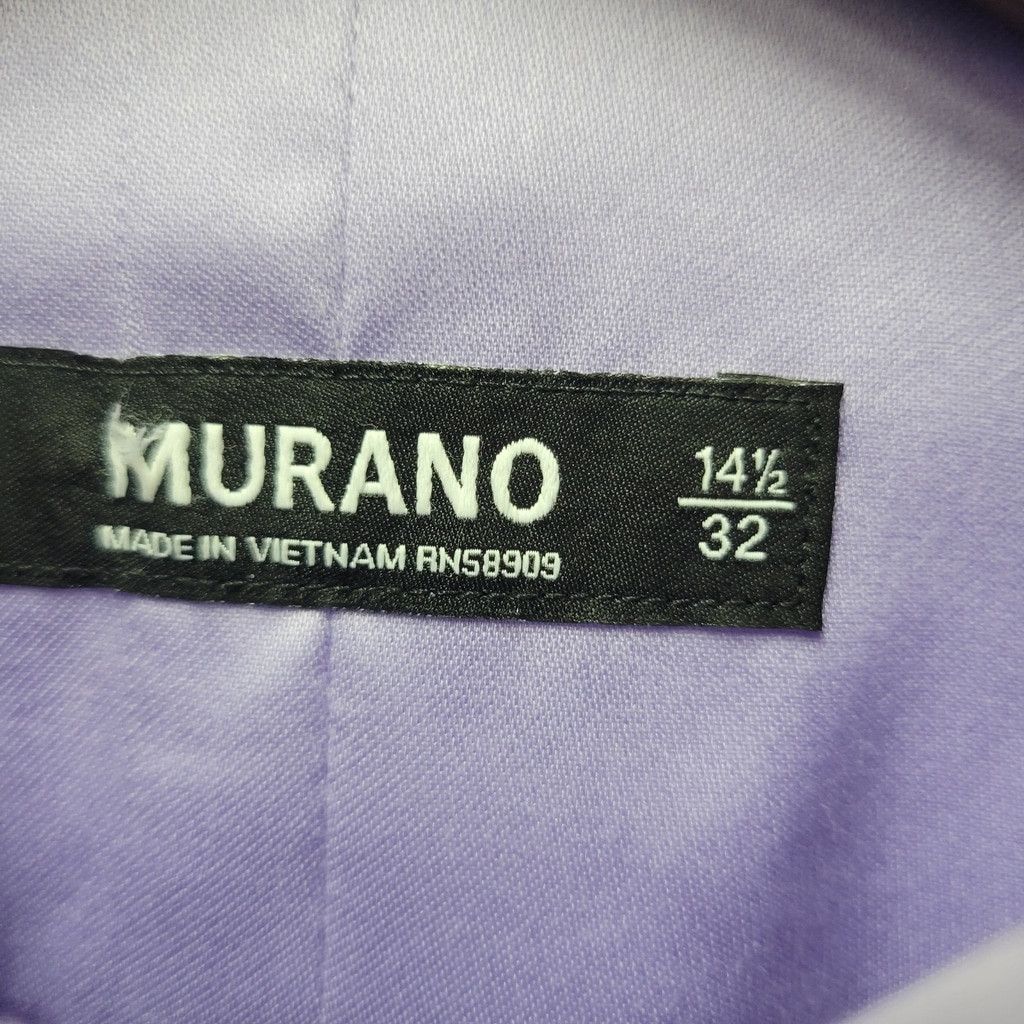 Murano Murano Men's Cotton Elastane Blend Long-Sleeves Dress Shirt Size US L / EU 52-54 / 3 - 6 Thumbnail