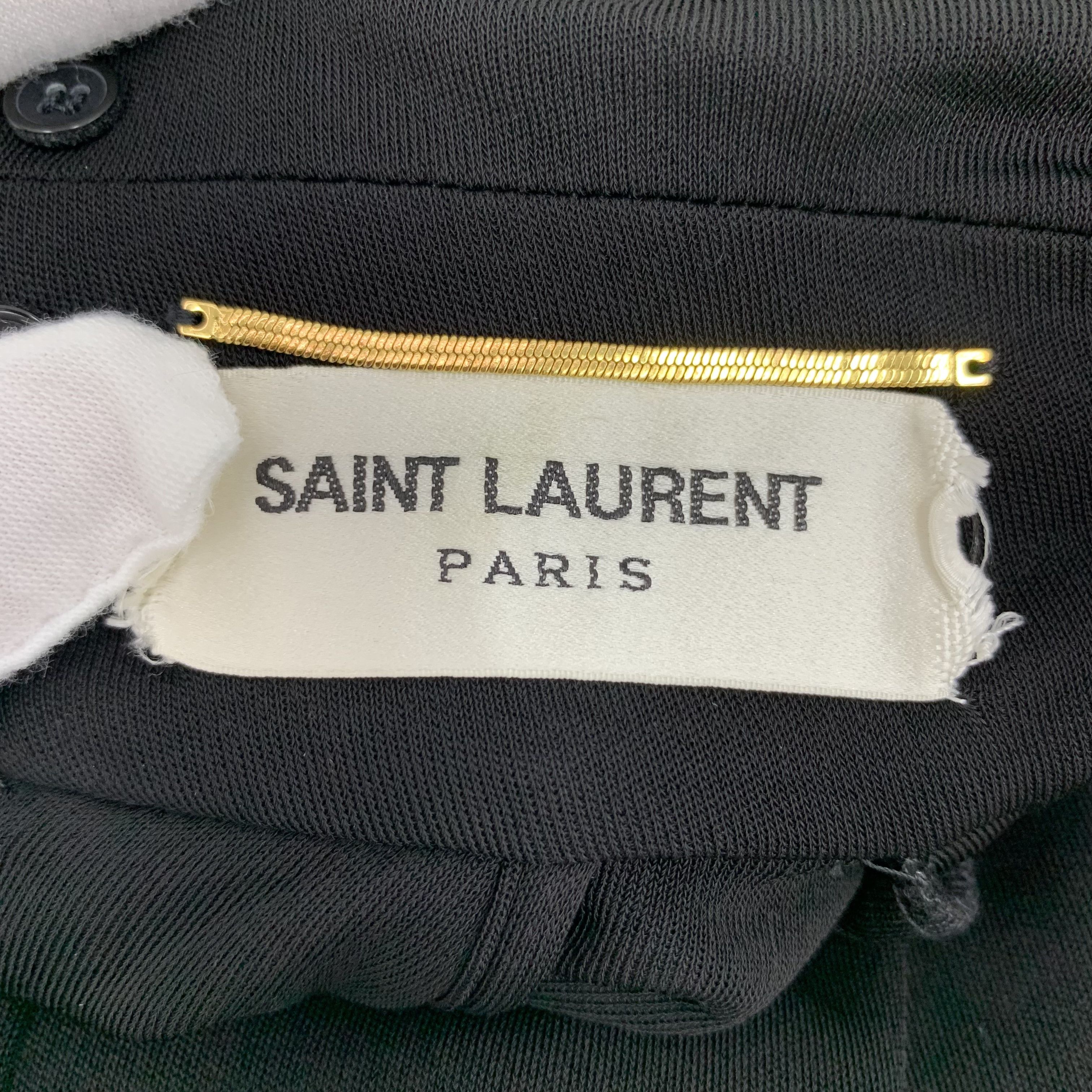 Saint Laurent Paris Saint Laurent Black Long Sleeve Dress (Size S) Size S / US 4 / IT 40 - 2 Thumbnail