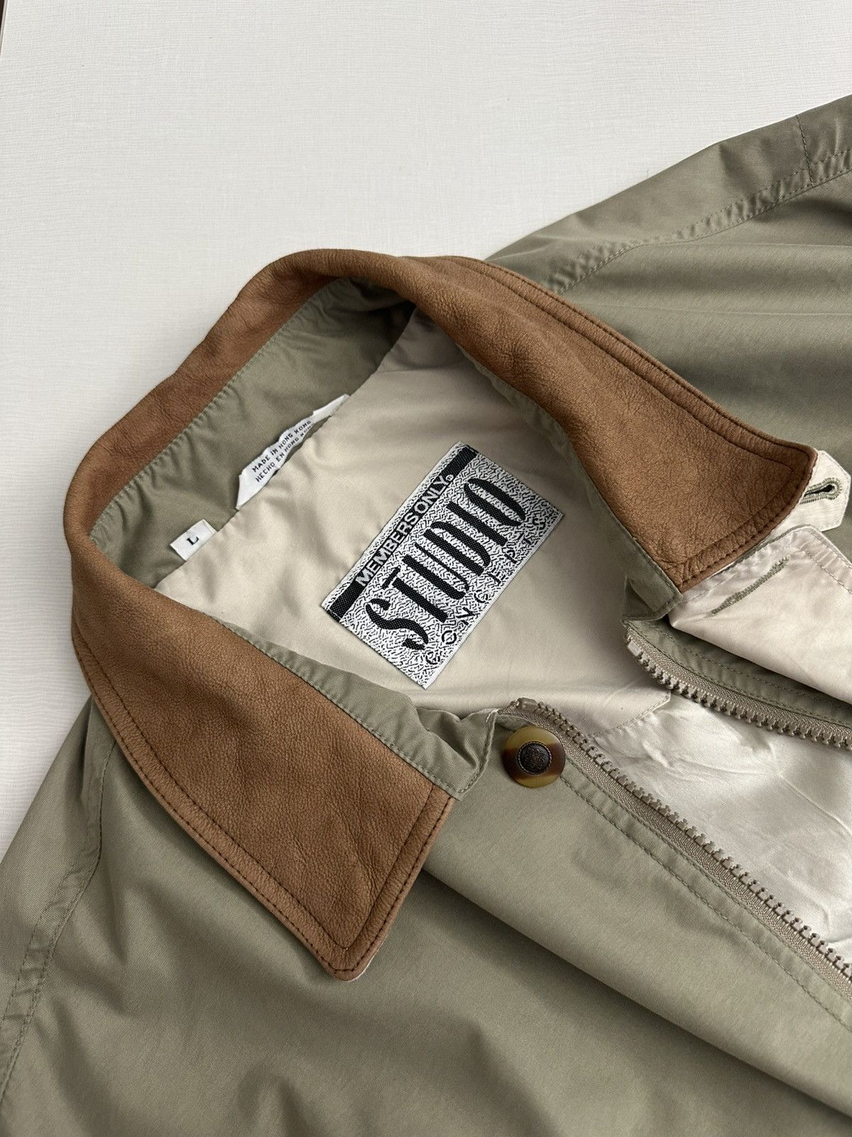 Members Only × Vintage Vintage 80s Members Only Studio Concepts Rare bomber Jacket Size US L / EU 52-54 / 3 - 7 Thumbnail