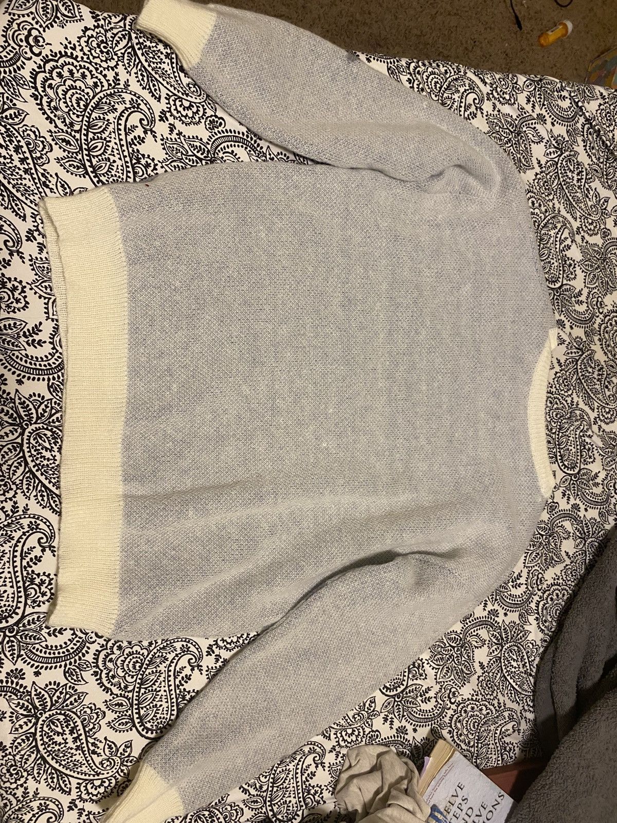 Other Gray, White, and Blue Street Wear Sweater Size US M / EU 48-50 / 2 - 6 Thumbnail