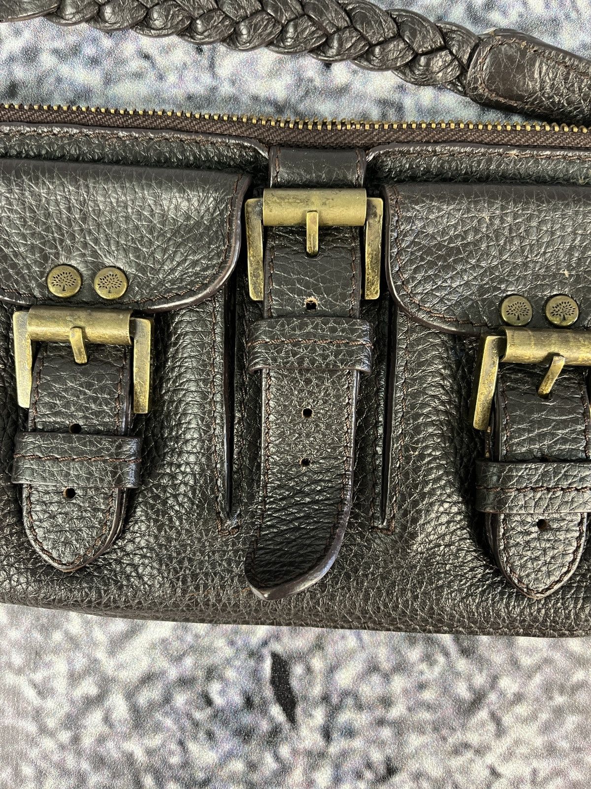 Mulberry Women’s Mulberry Vintage Leather Cosmetic Pouch Bag Makeup Size ONE SIZE - 3 Thumbnail