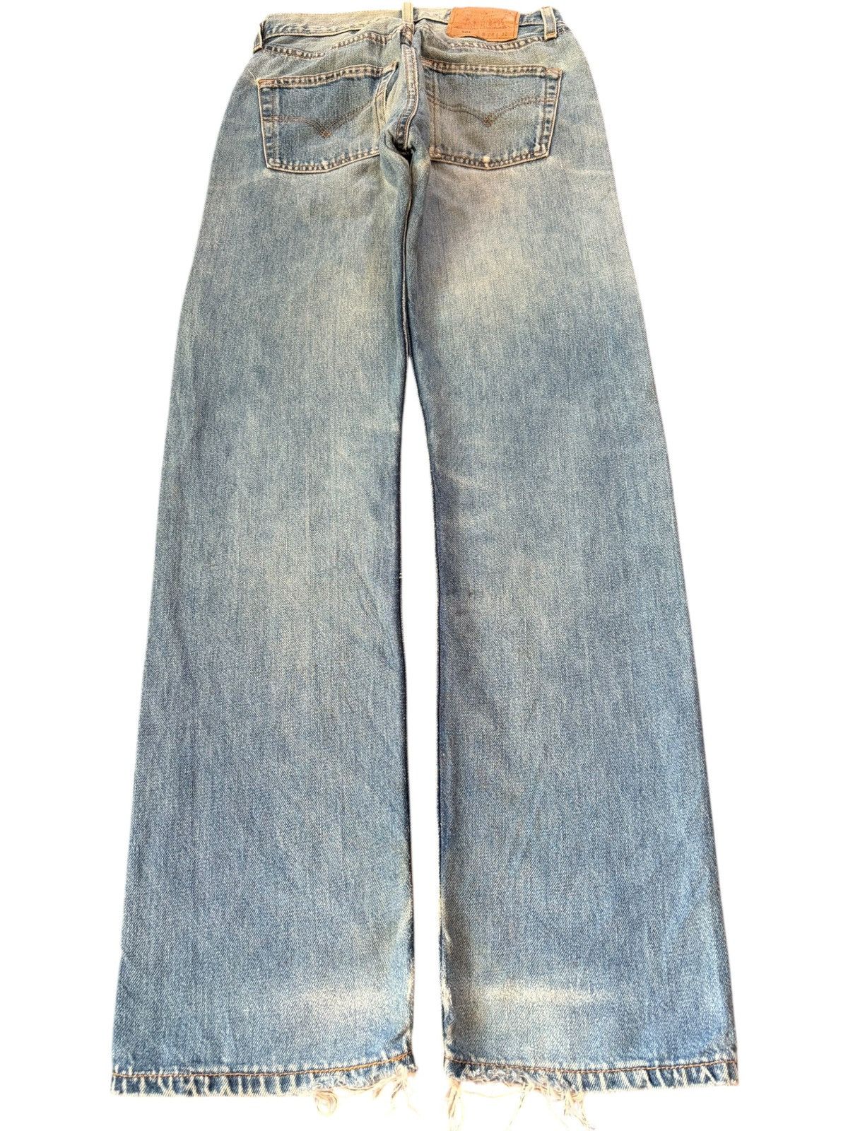 Levi's Vintage 90s Levis 501 Faded Wash Distressed Jeans Size US 26 / EU 42 - 2 Thumbnail