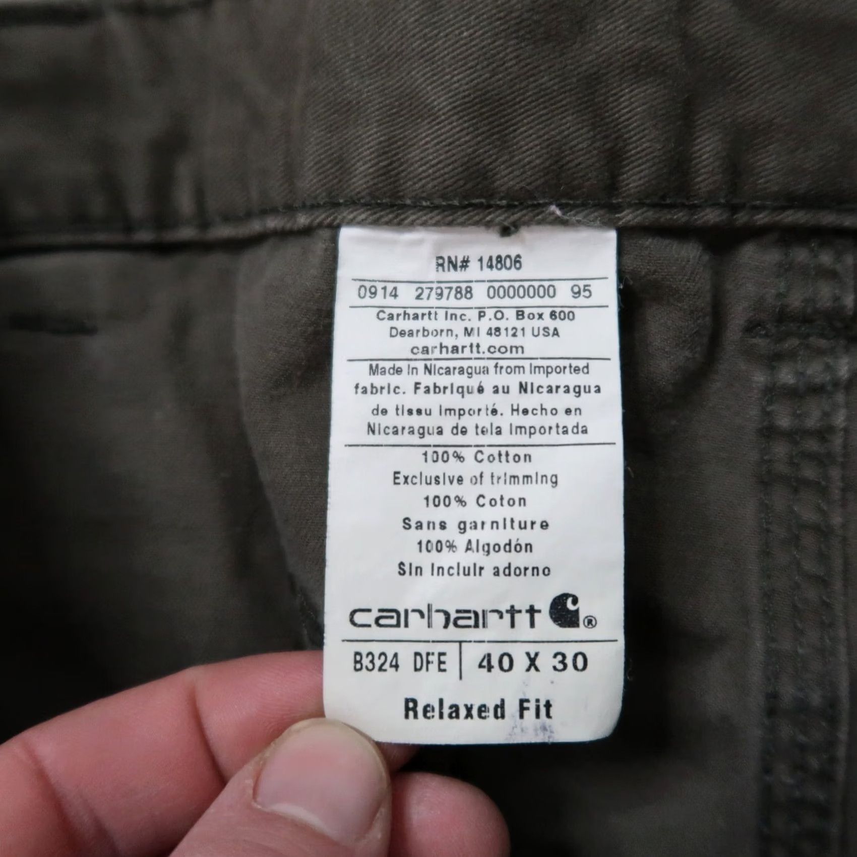 Carhartt VINTAGE Carhartt Relaxed Carpenter Pants Men 40x30 Green B324 DFE Workwear Carhartt Carpenter Pants Mens 40x30 Green 90s Deluxe Pants Size US 40 / EU 56 - 5 Thumbnail