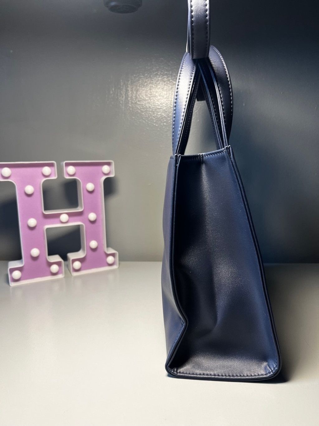 Telfar Shmedium Shopping Bag Navy Size ONE SIZE - 4 Thumbnail