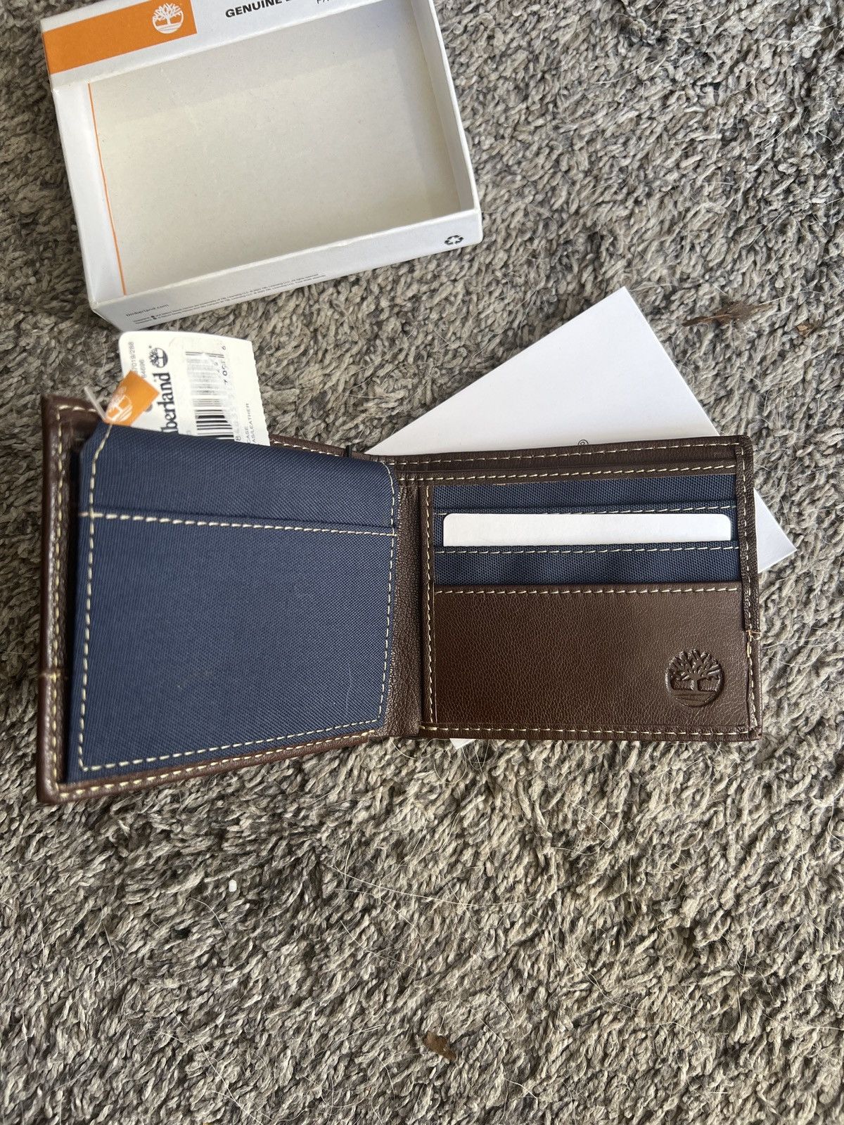 Timberland Timberland Genuine Leather & Canvas Passcase Wallet Size ONE SIZE - 3 Thumbnail