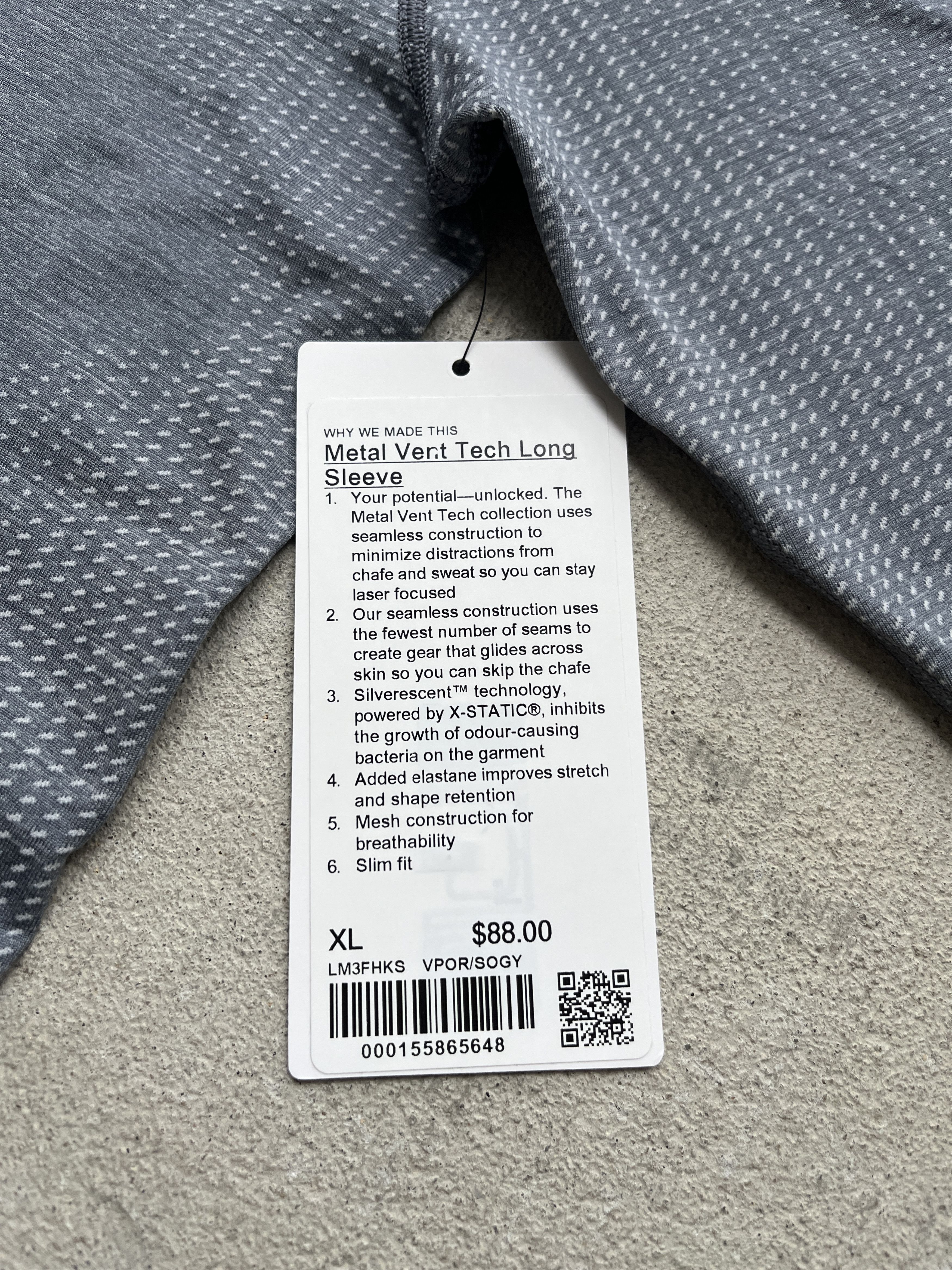 Lululemon Lululemon Metal Vent Tech Long Sleeve Shirt Size US XL / EU 56 / 4 - 6 Thumbnail