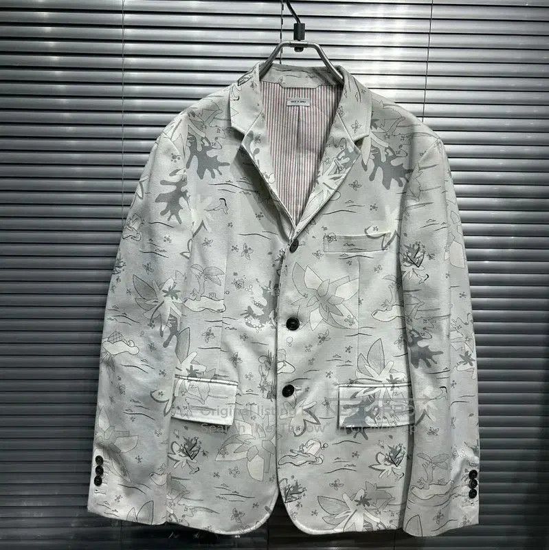 Thom Browne Thom Browne Multicolor Cotton Long Sleeve Jacket . Size US M / EU 48-50 / 2 - 3 Thumbnail