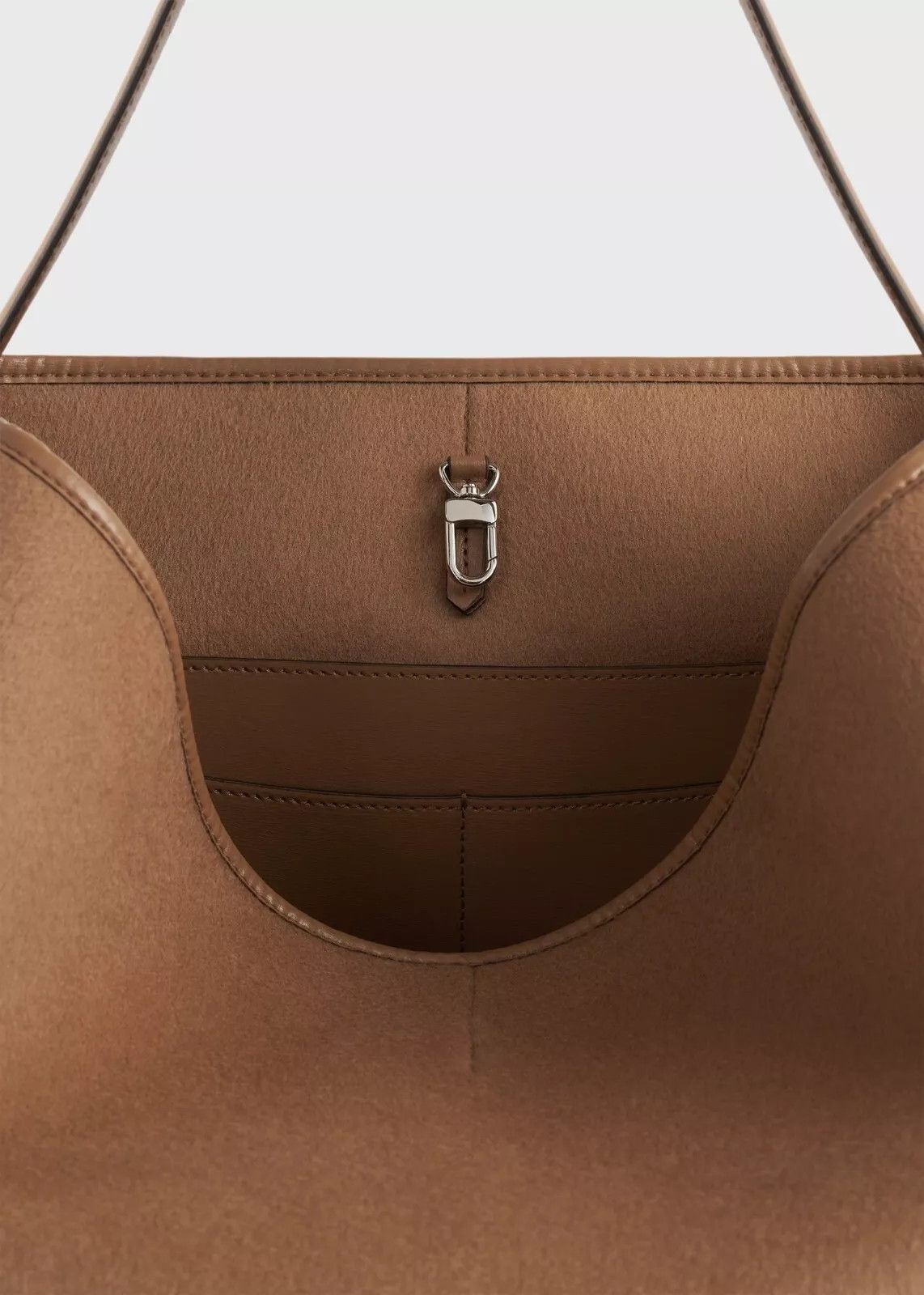 Toteme TOTEME Belted Doublé Camel Wool Tote Bag Size ONE SIZE - 5 Thumbnail