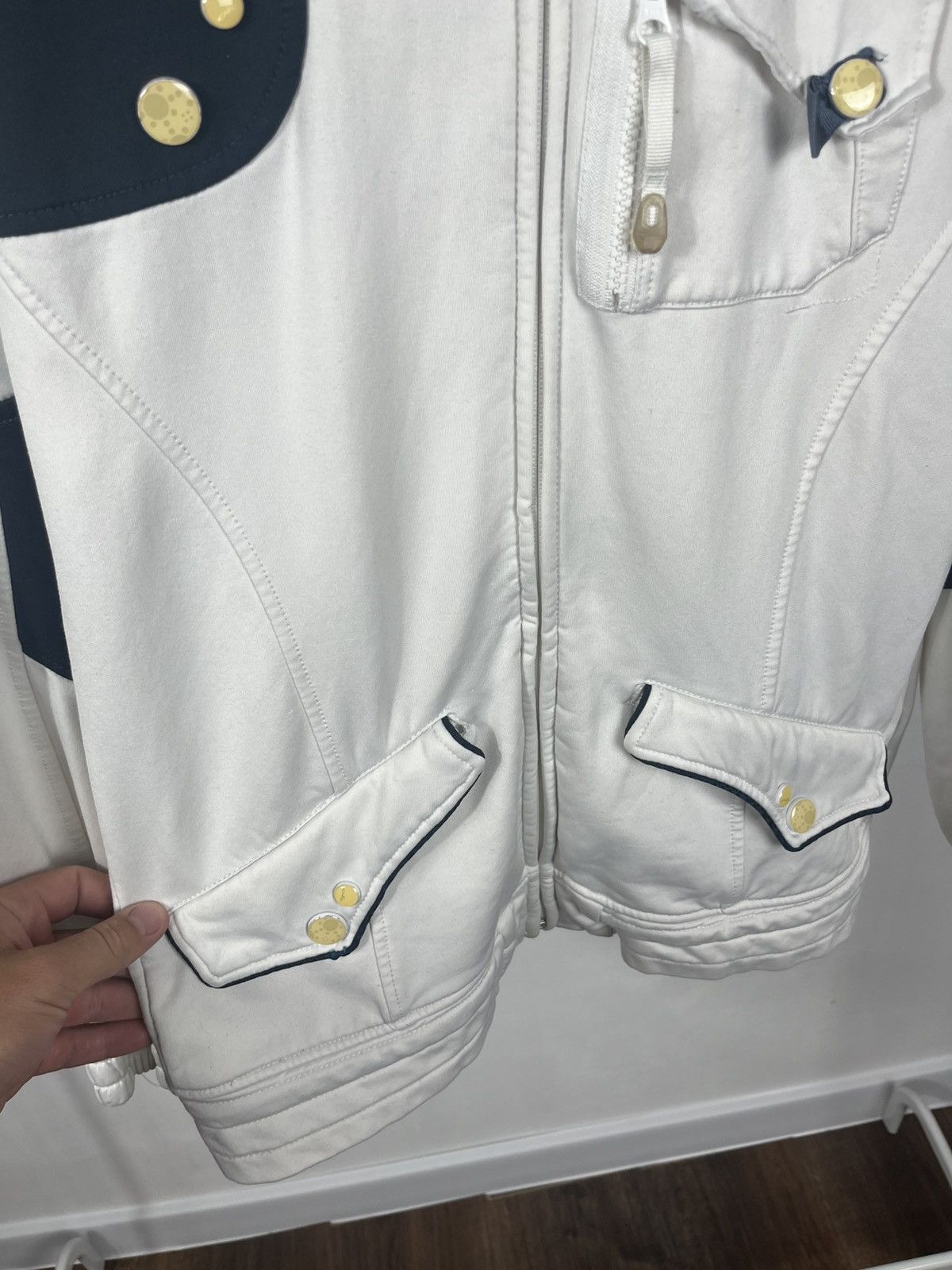 Oakley Oakley white zip-up hoodie jacket with pockets size S/ Size US S / EU 44-46 / 1 - 9 Thumbnail