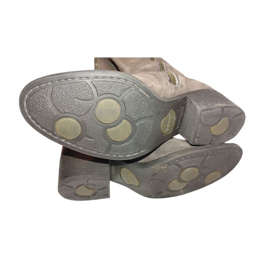 Born Born Poly Suede Zip Detail Distressed Riding Boots Size 6M Size US 6 / IT 36 - 8 Thumbnail