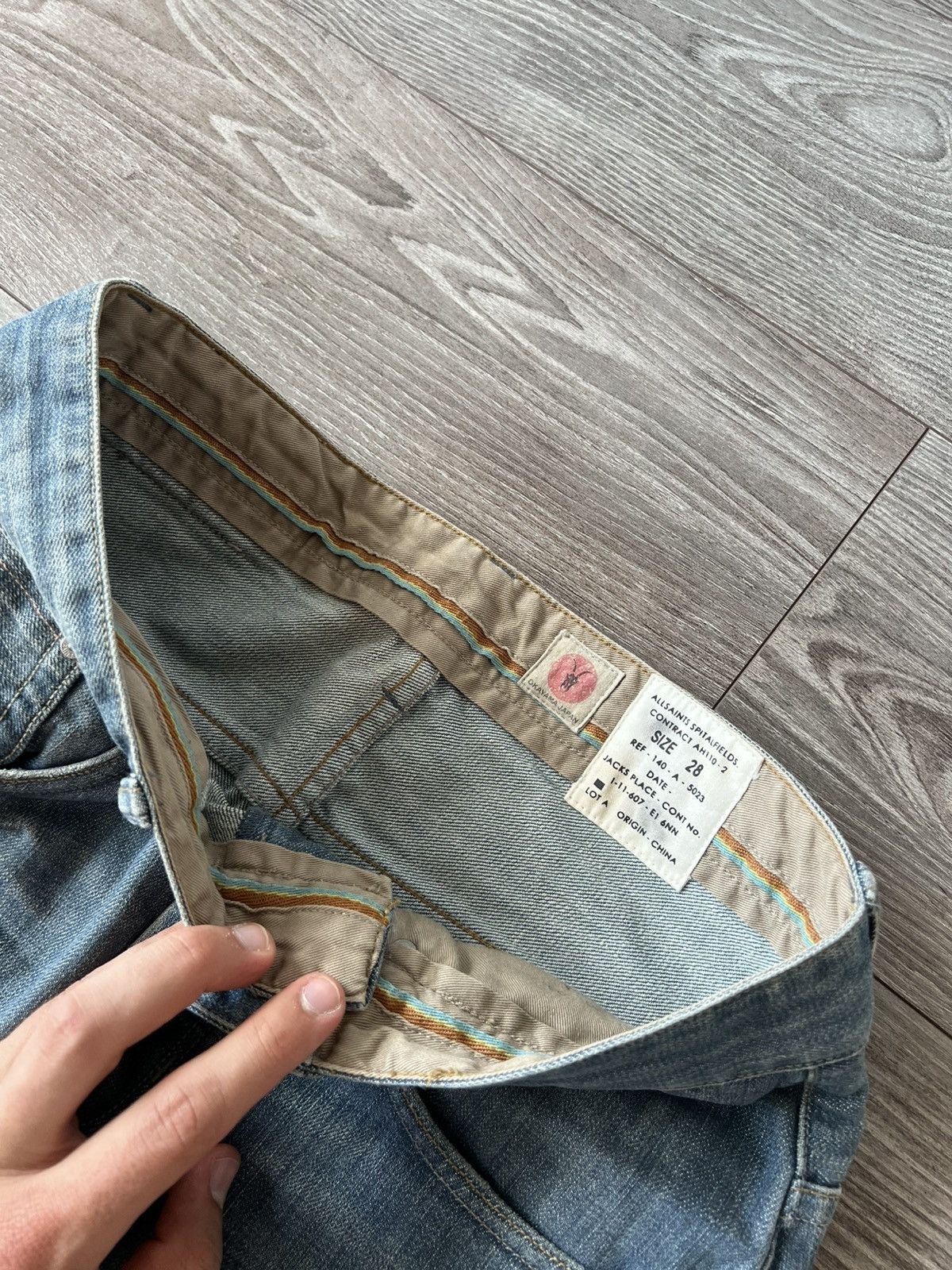 Allsaints Archival Allsaints Japan Denim Spitalfields Knees Jeans Size US 28 / EU 44 - 19 Thumbnail