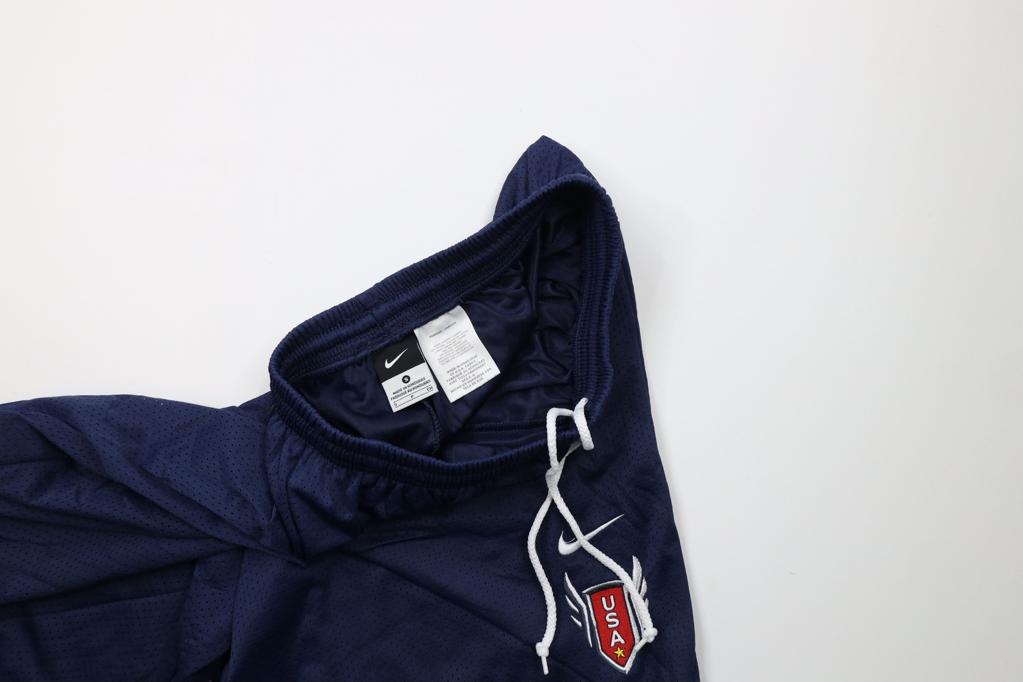 Nike × Vintage Nike Spell Out Team USA Track and Field Mesh Shorts Blue Size US 30 / EU 46 - 6 Thumbnail