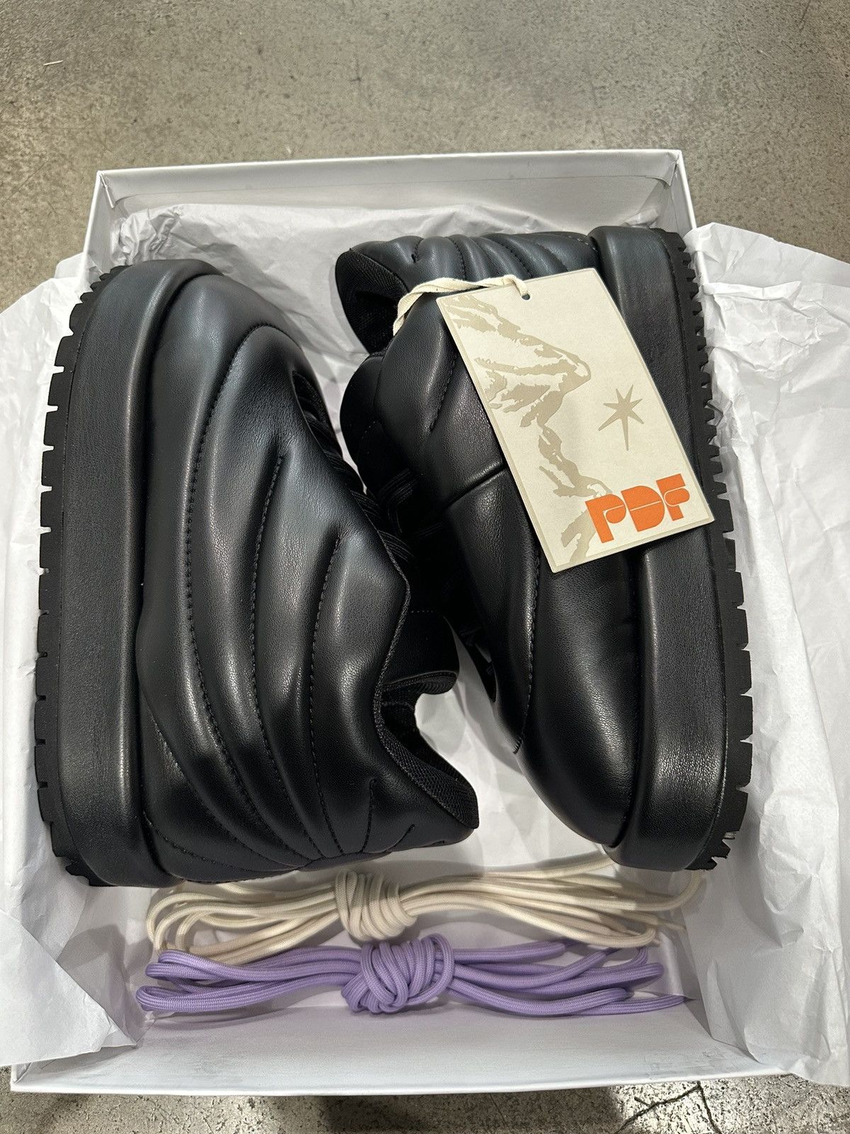 PDF PDF - Nuvola Pluto Leather Sneakers Black Size US 12 / EU 45 - 7 Thumbnail