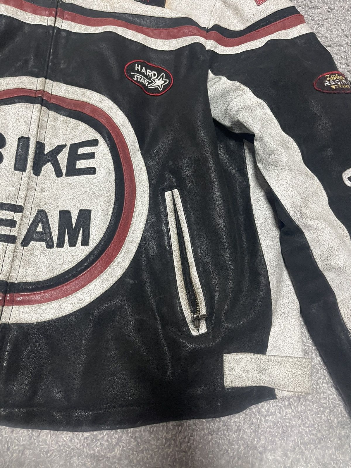 Japanese Brand Vintage Racing Moto Leather Jacket Bike Team size XL Size US XL / EU 56 / 4 - 11 Thumbnail