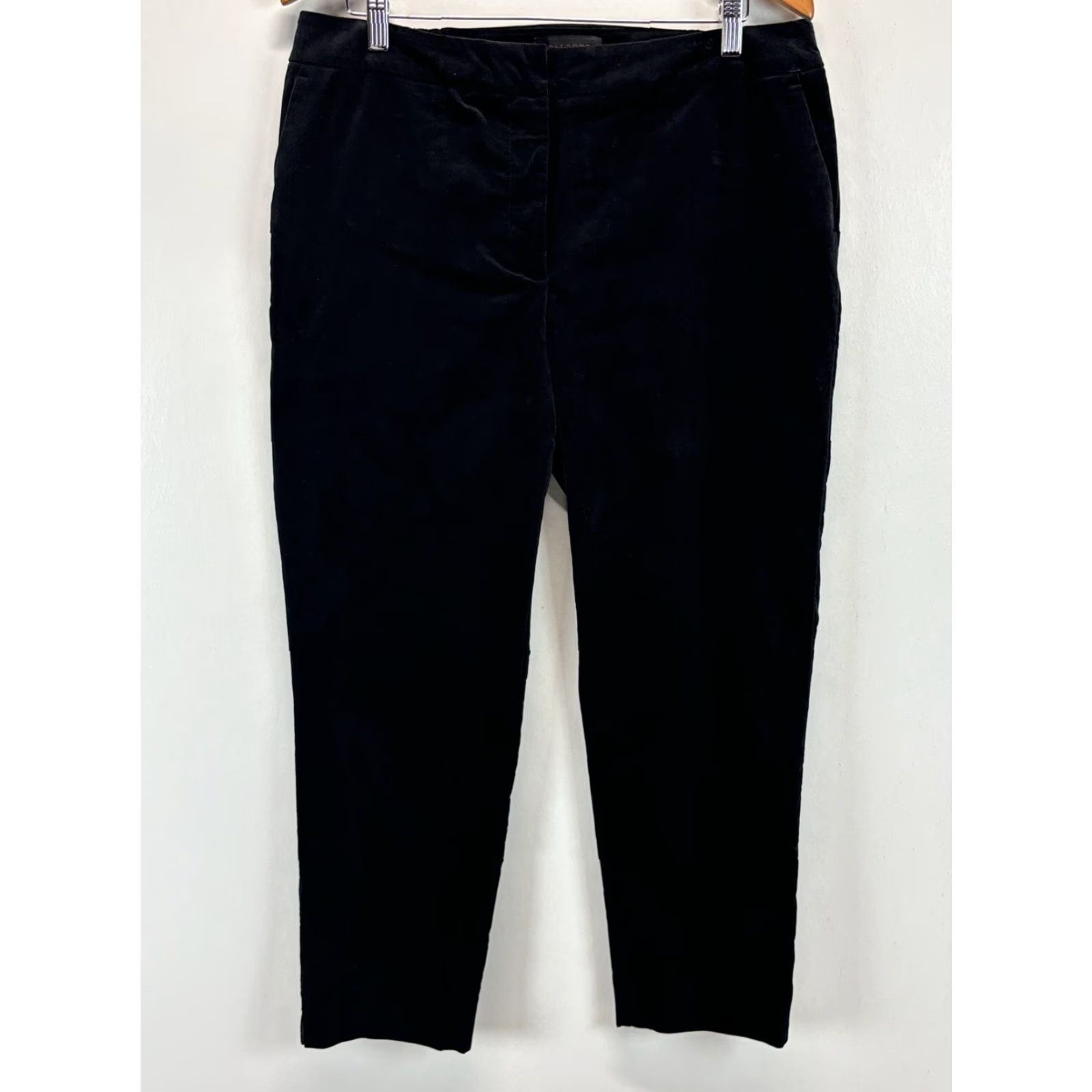 Talbots Talbots Hampshire Ankle Velvet Pants 14W Plus Black Elastic Sides Womens Pants Size 36" / US 14 / IT 50 - 2 Thumbnail